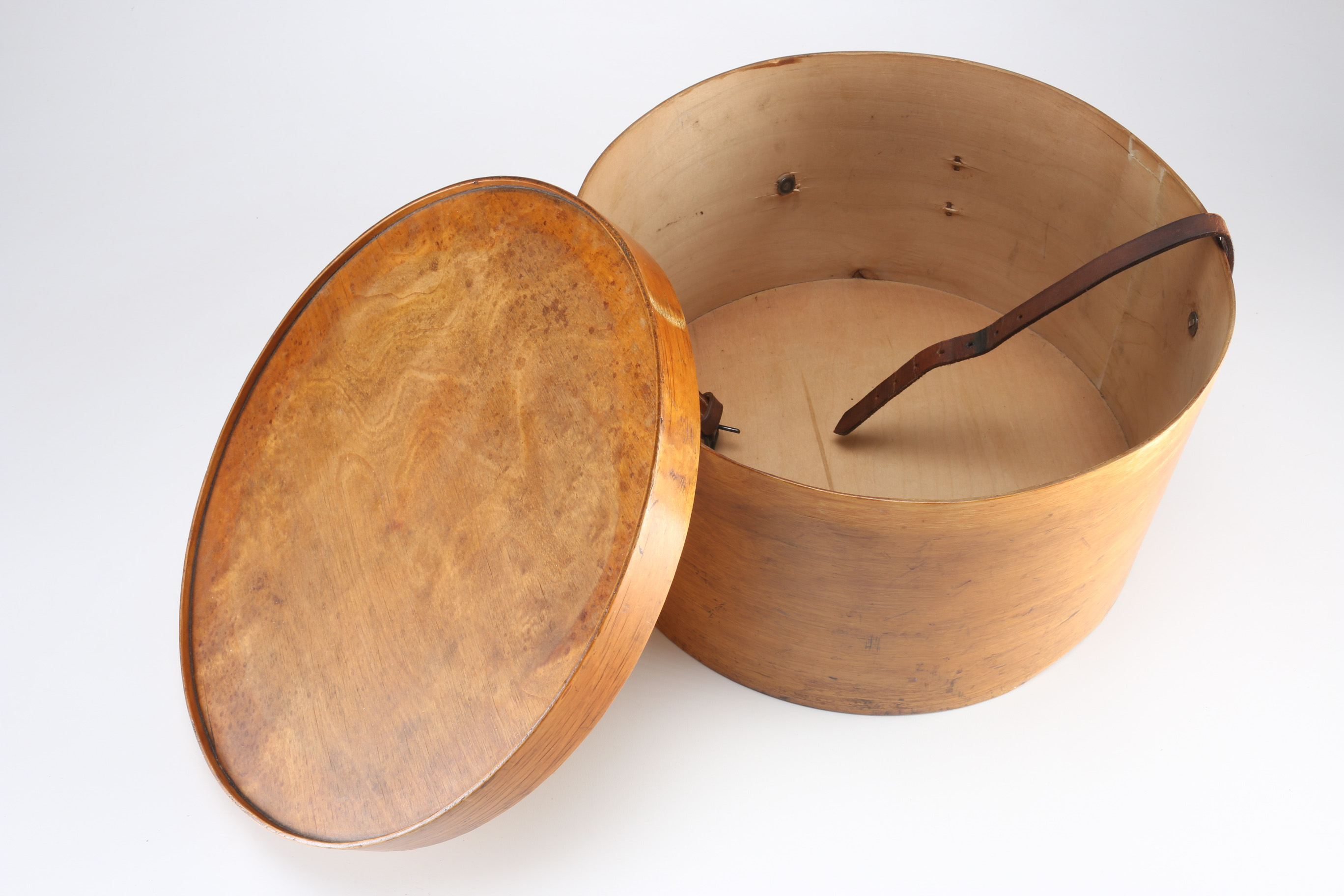 Vintage Wooden Hatbox