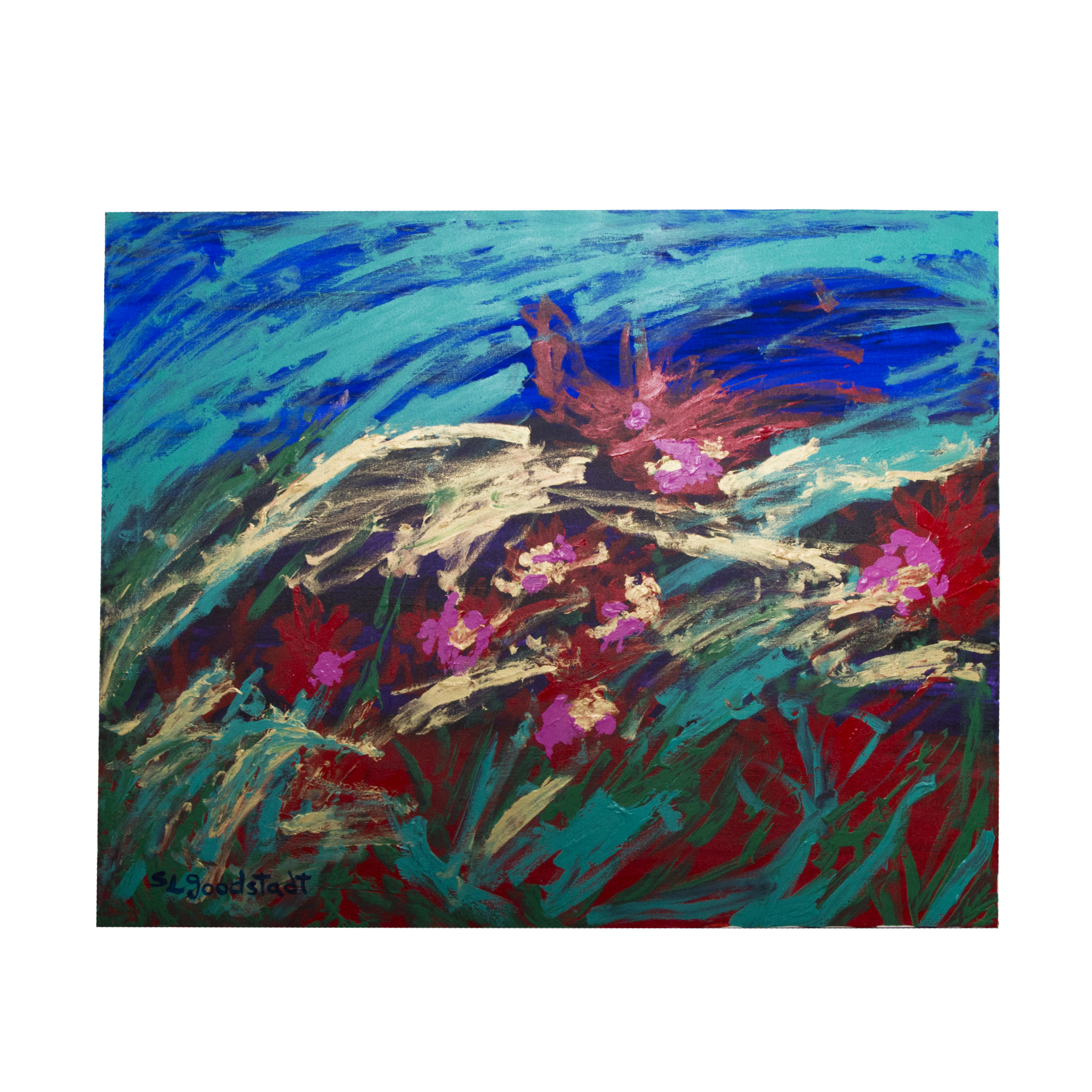 Wildflower Painting by S. L. Goodstadt