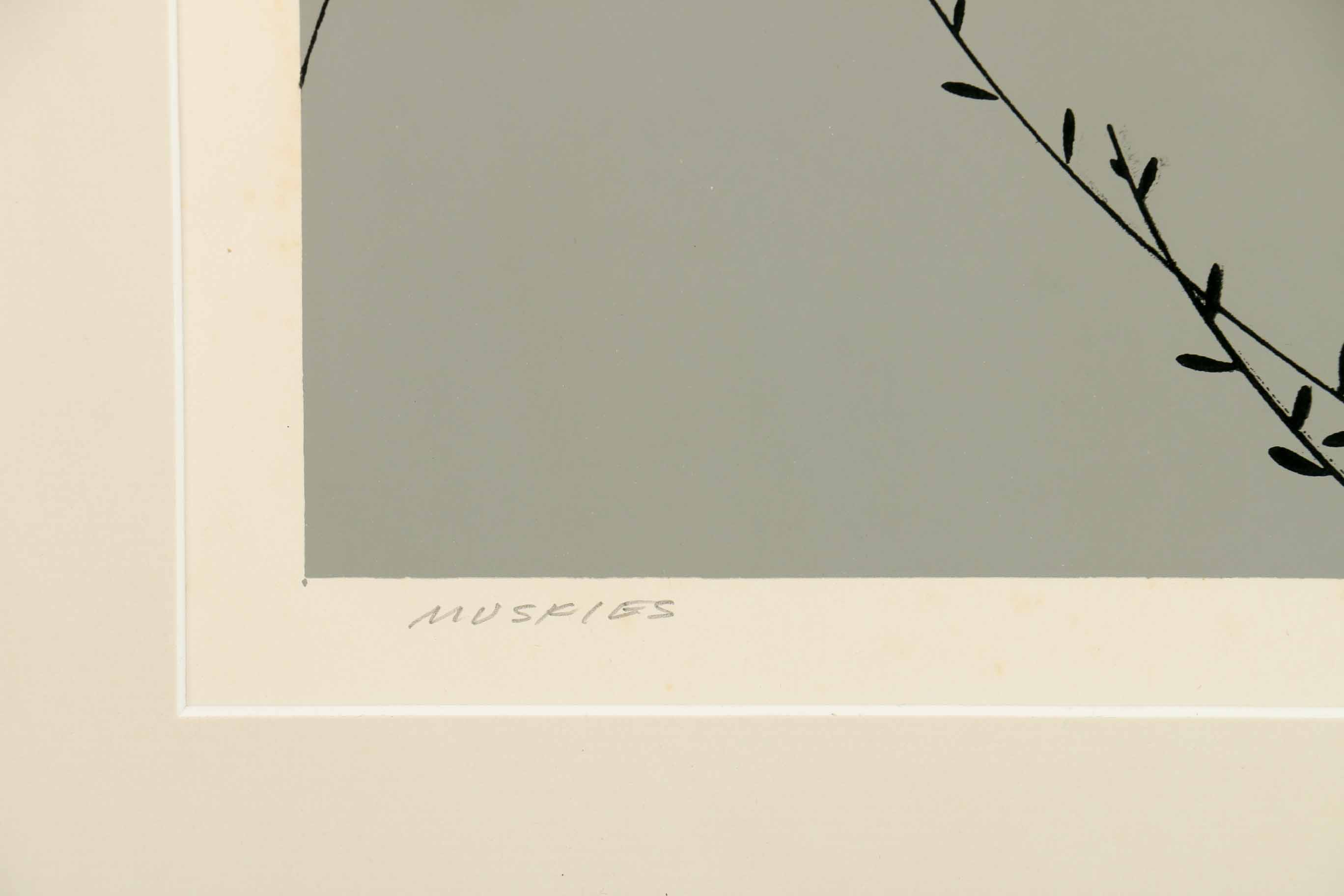 Signed Charley Harper Serigraph "Muskies"