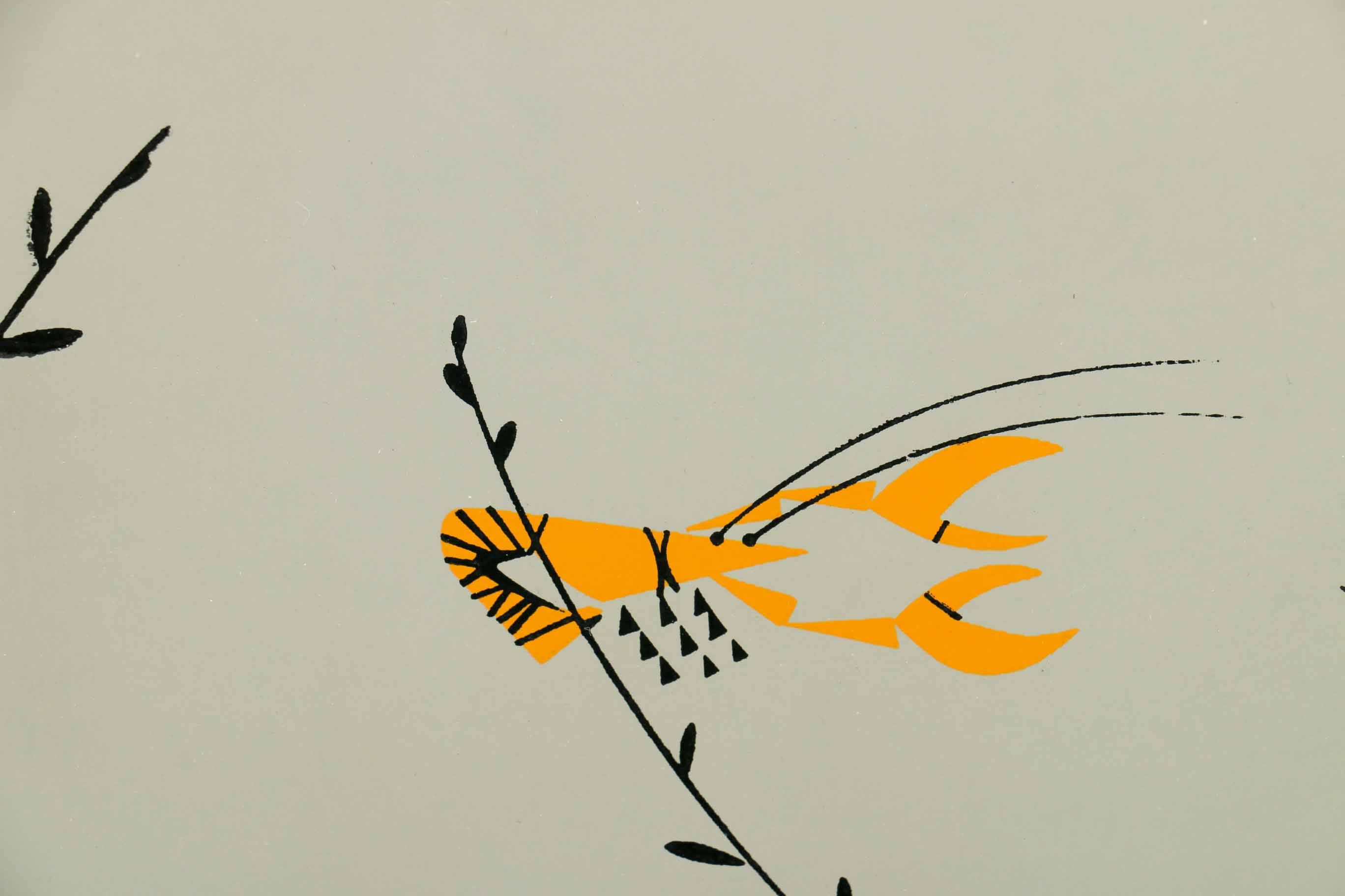 Signed Charley Harper Serigraph "Muskies"