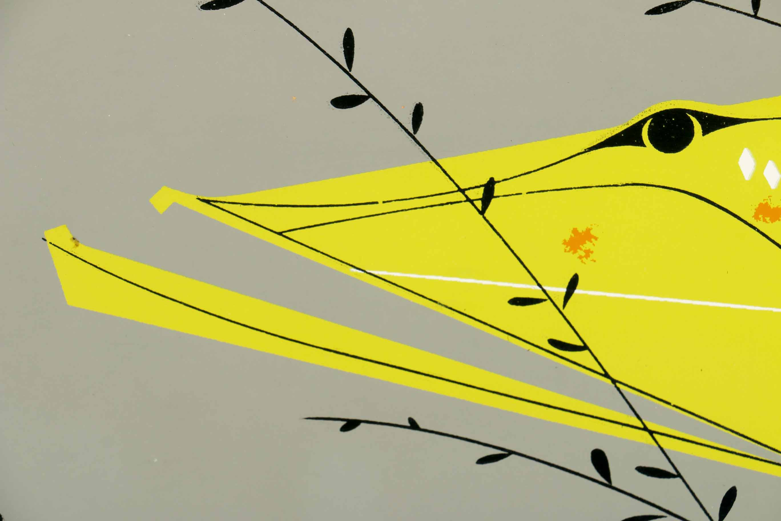 Signed Charley Harper Serigraph "Muskies"