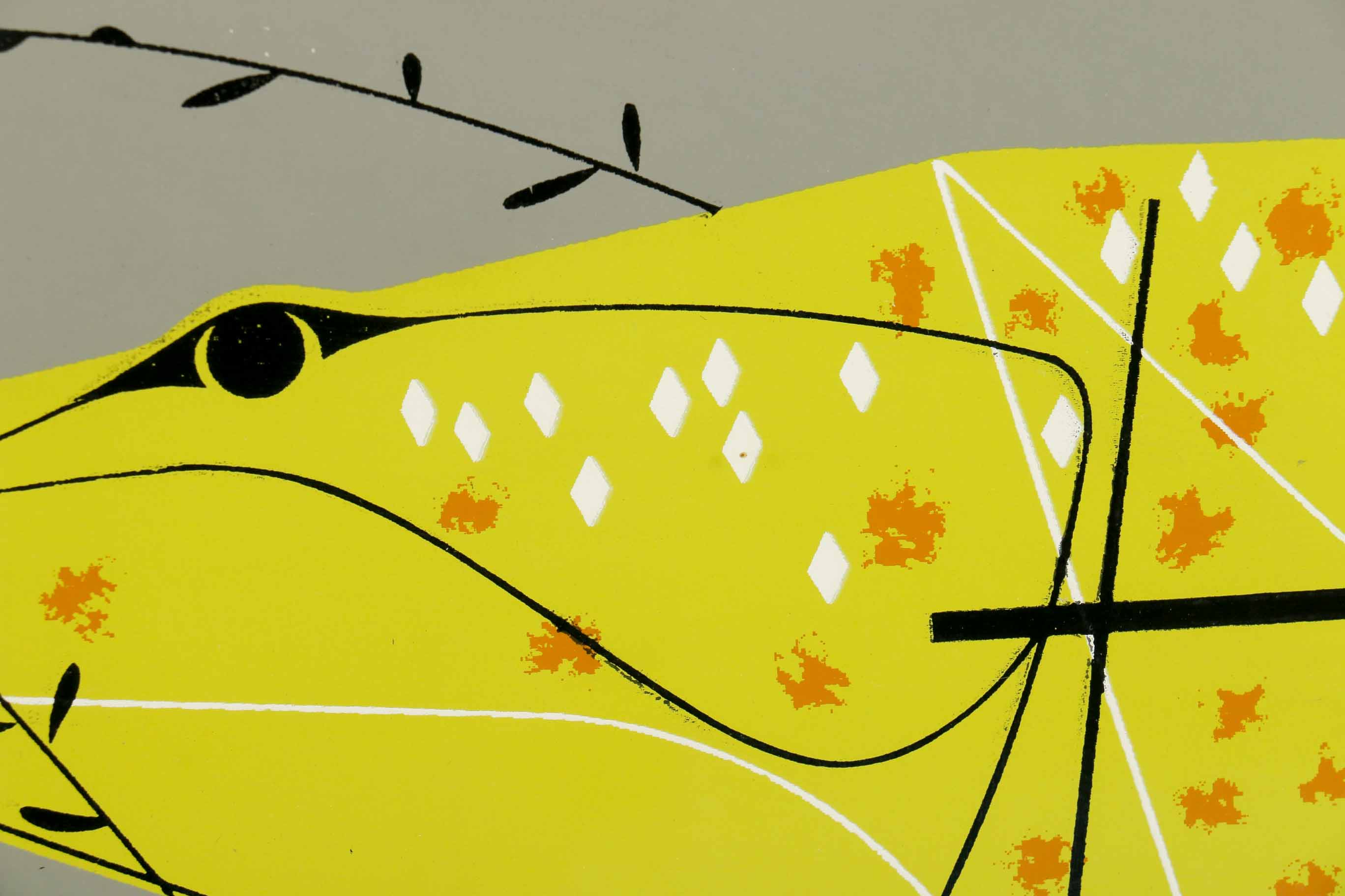 Signed Charley Harper Serigraph "Muskies"