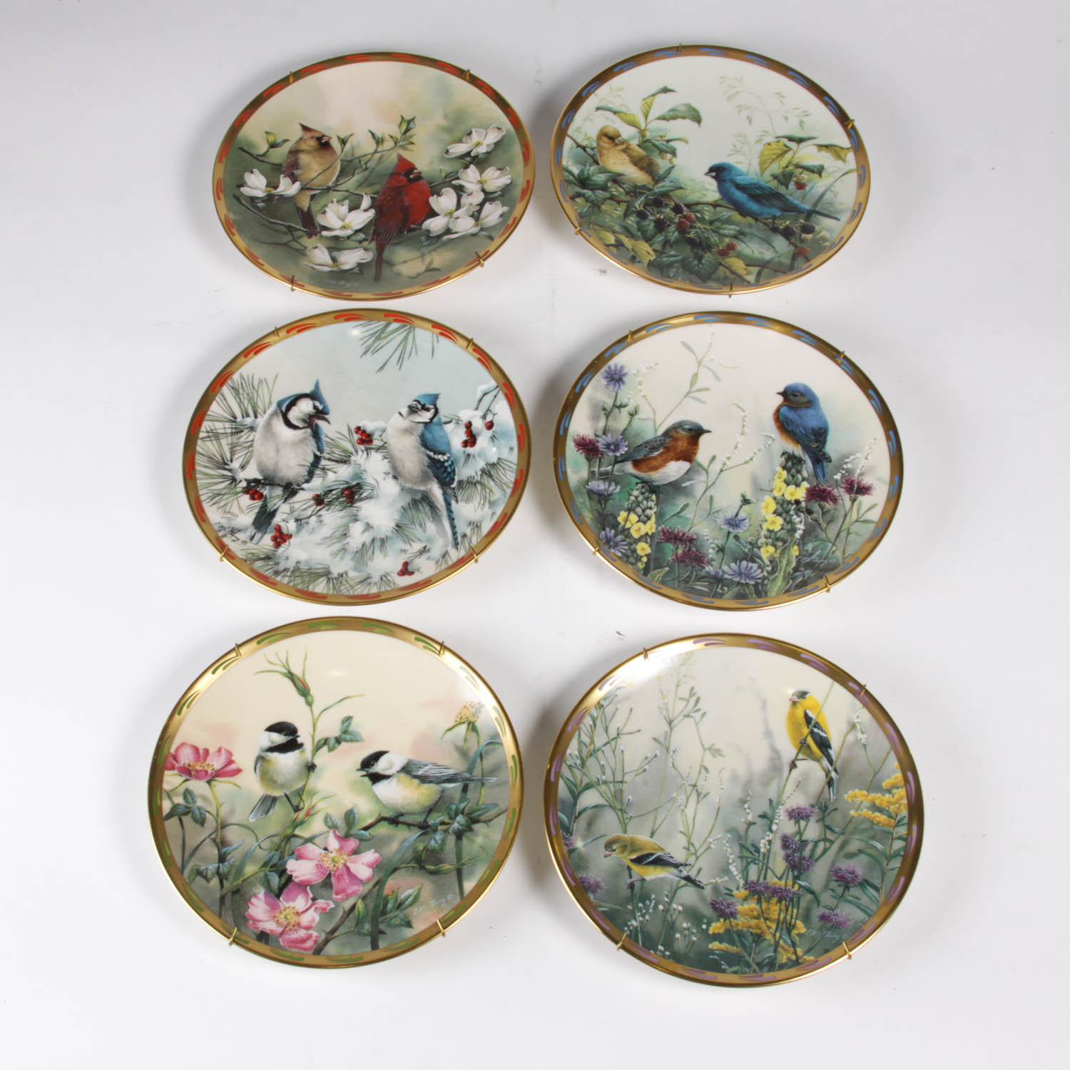 Catherine McClung Lenox "Nature's Collage" Plate Collection