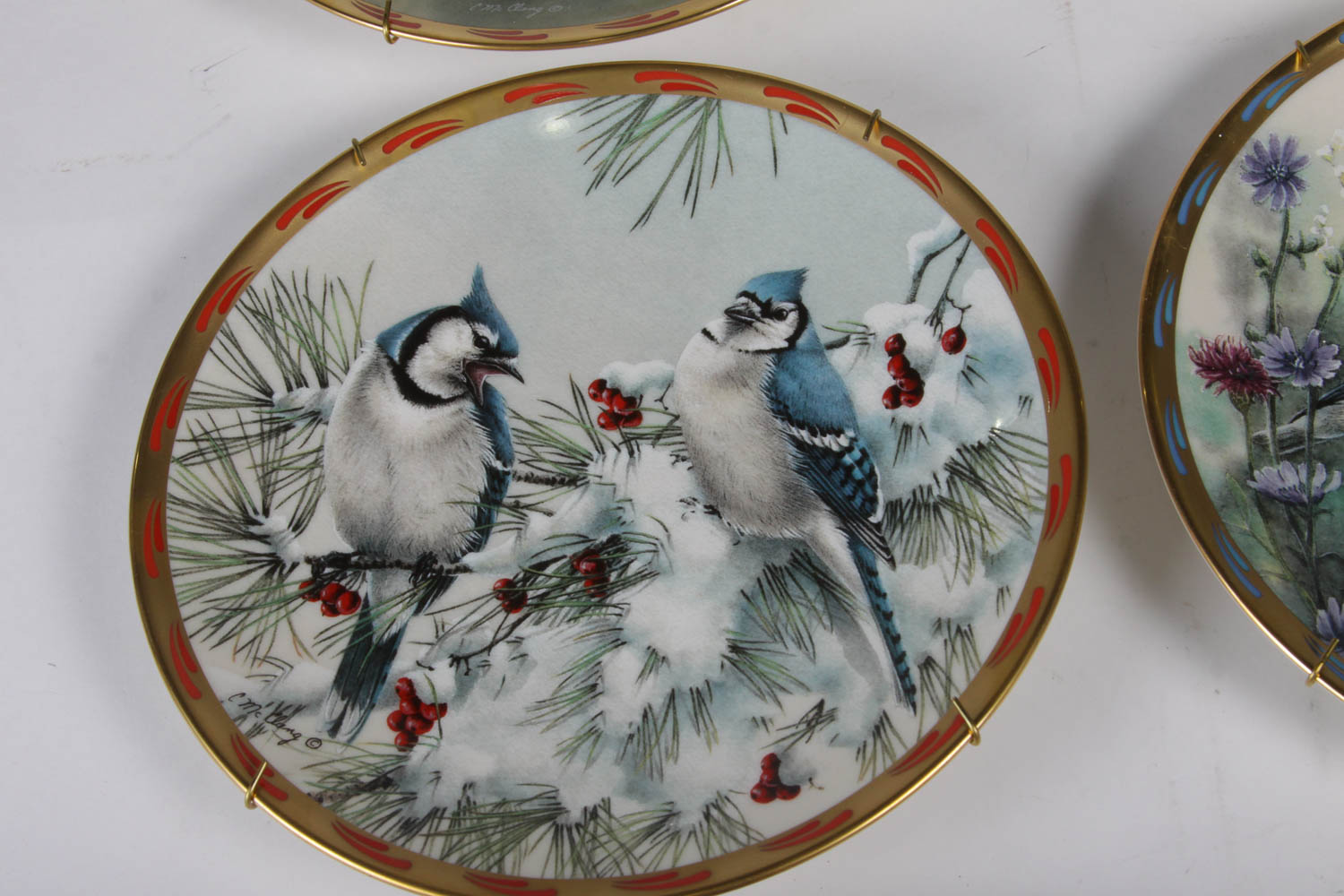 Catherine McClung Lenox "Nature's Collage" Plate Collection