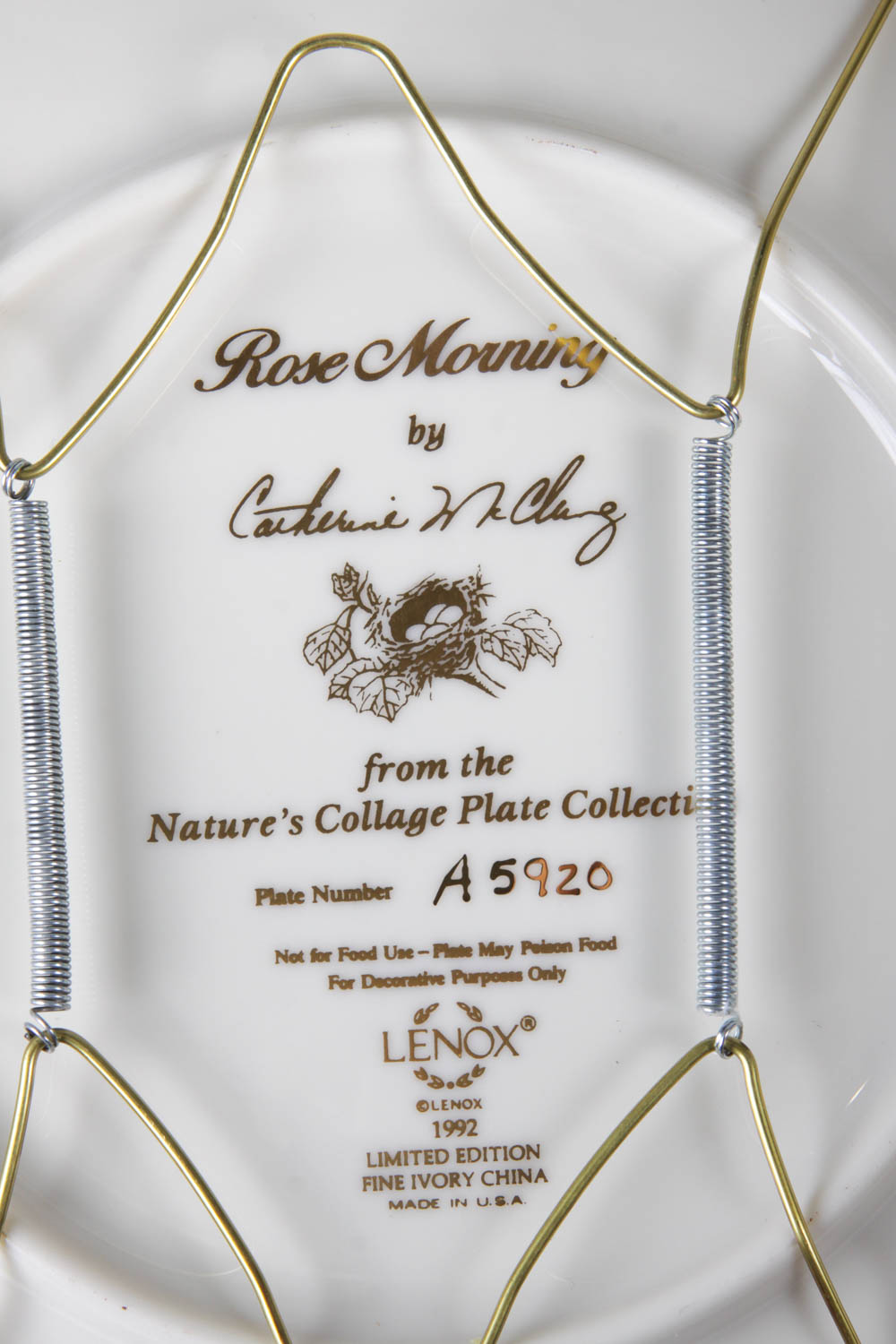 Catherine McClung Lenox "Nature's Collage" Plate Collection