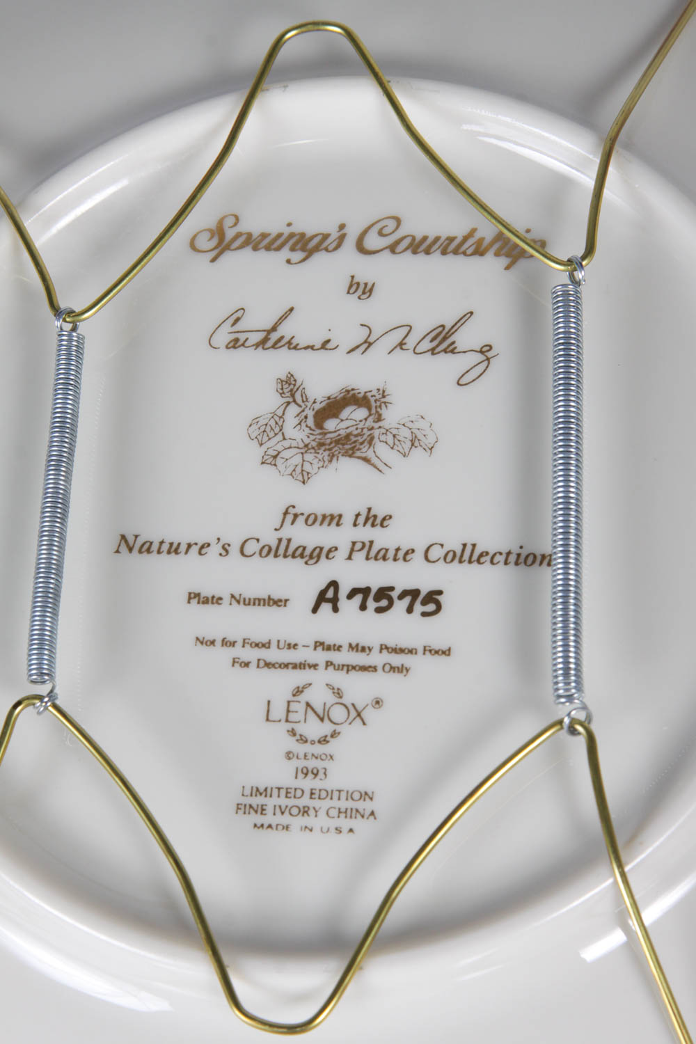 Catherine McClung Lenox "Nature's Collage" Plate Collection
