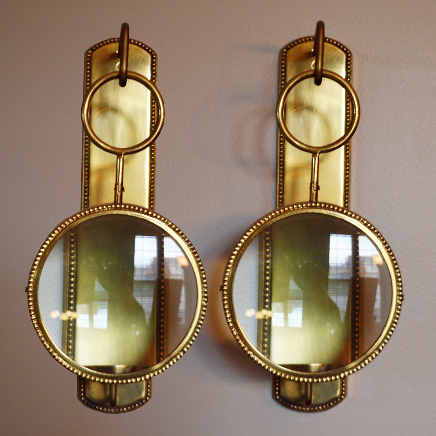 Magnifying Wall Mount Candle Sconces