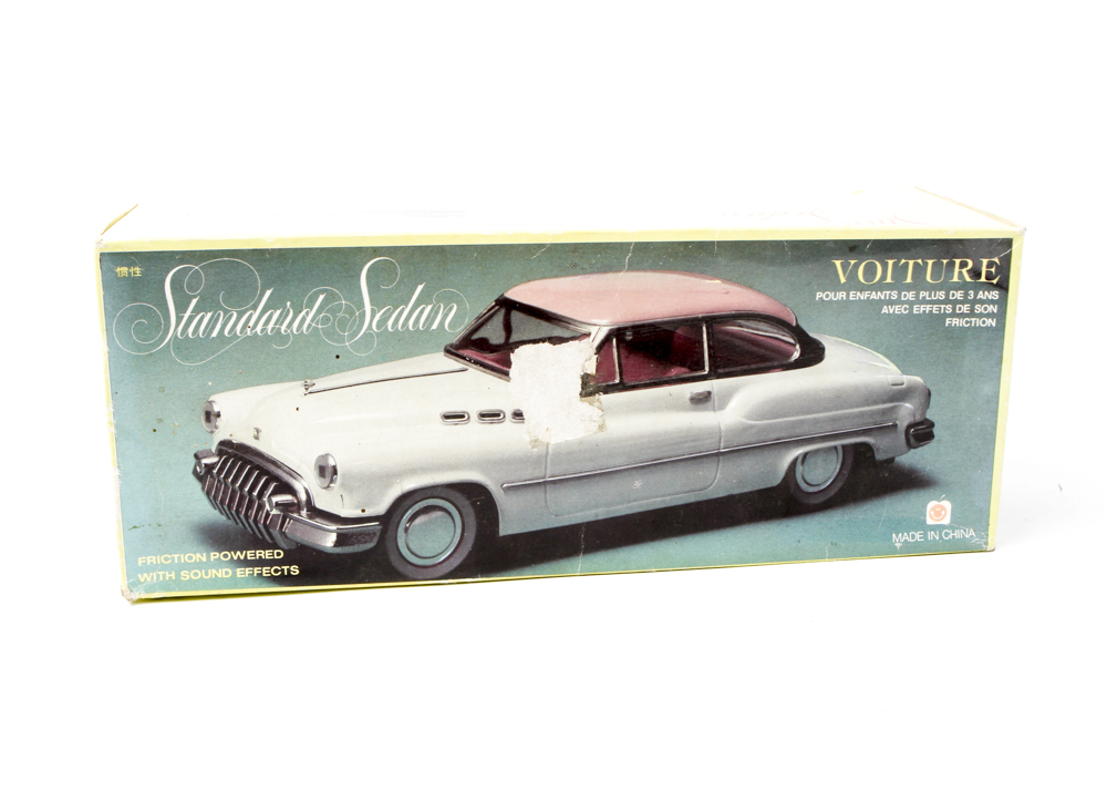 Vintage Friction Powered Standard Sedan Model Car