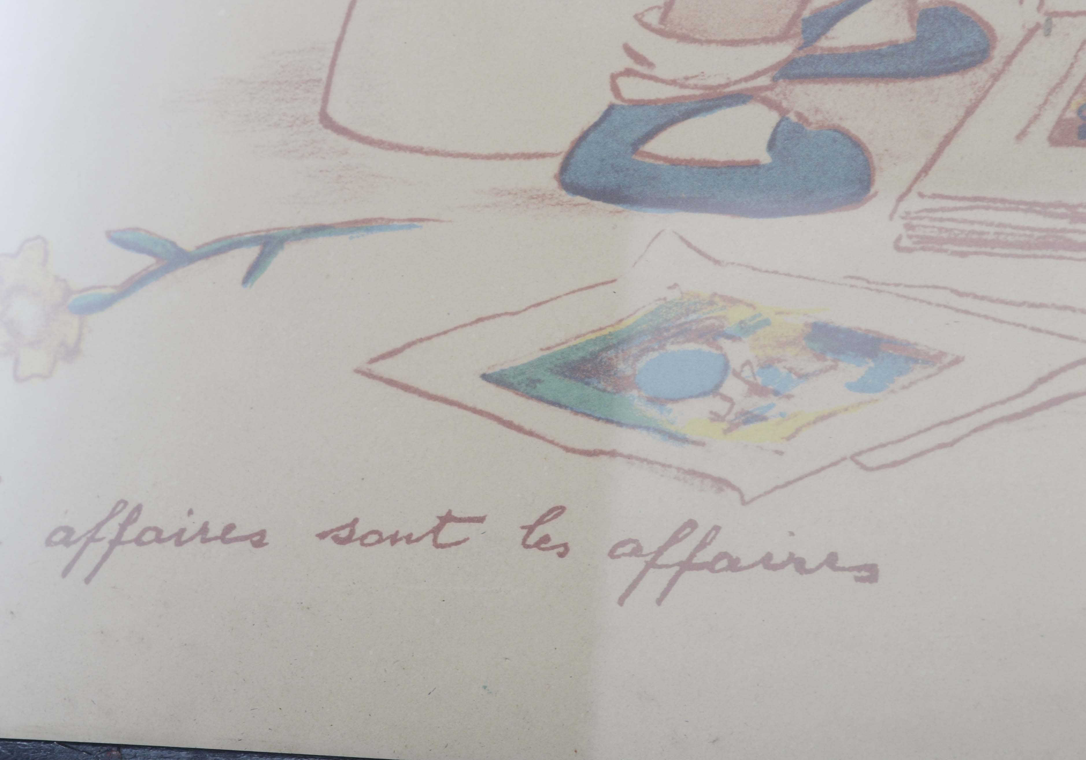 Georges Redon Lithograph "Business is Business"