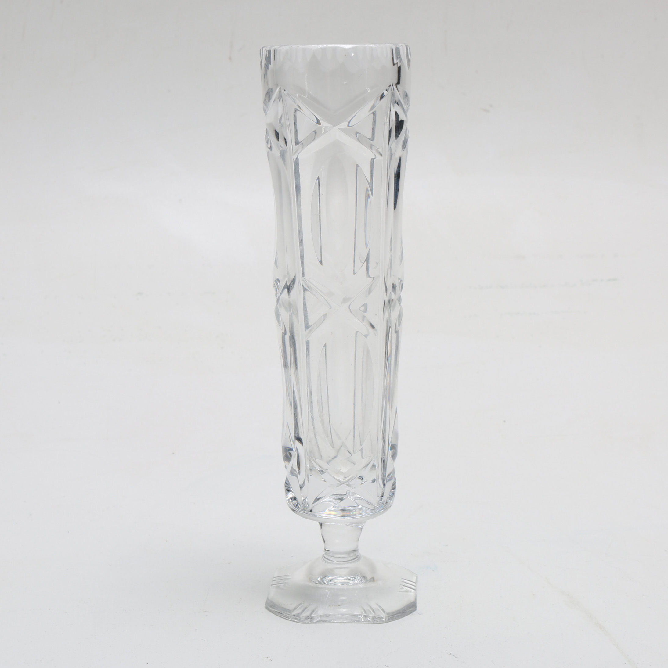 Cut Crystal Vase and Bowl