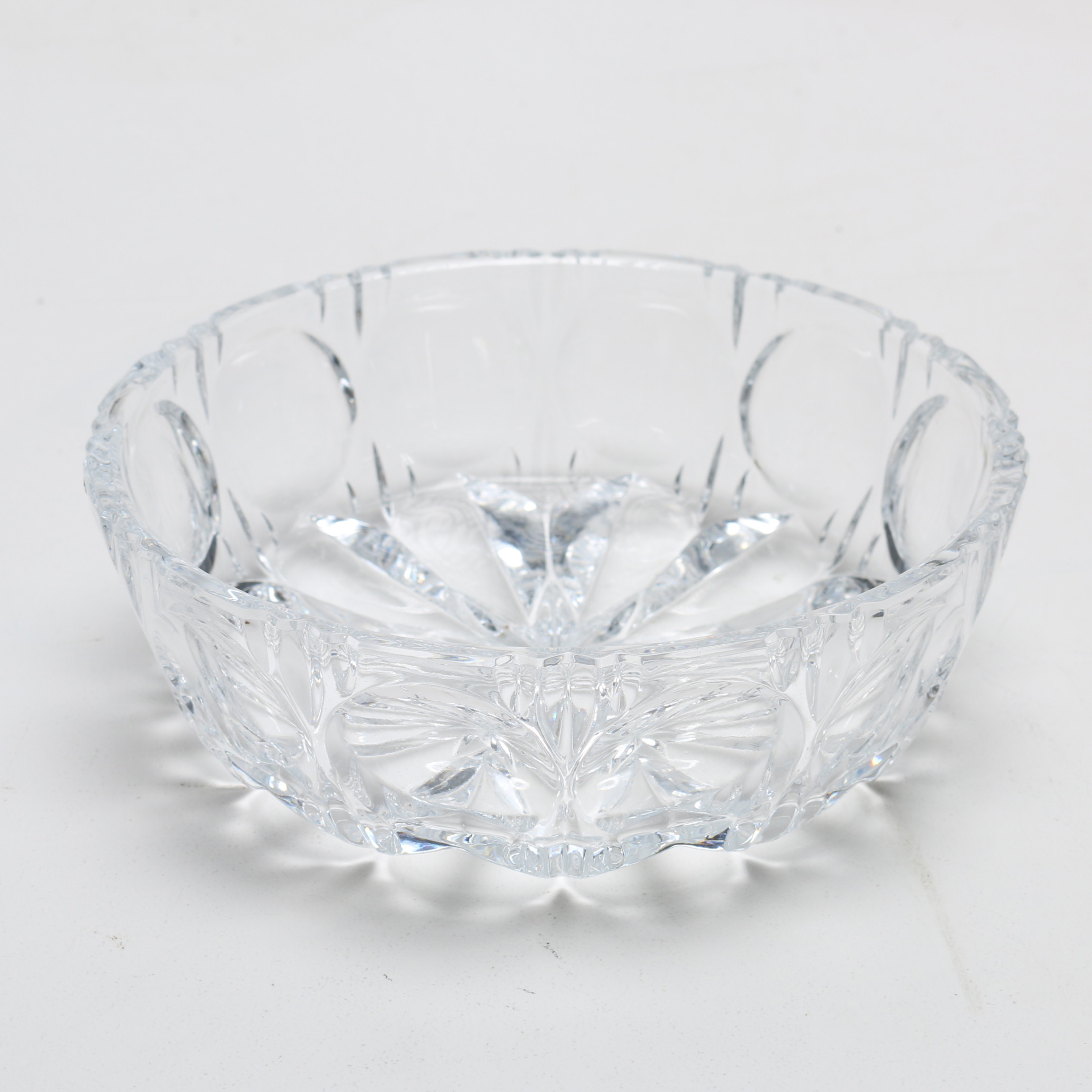 Cut Crystal Vase and Bowl