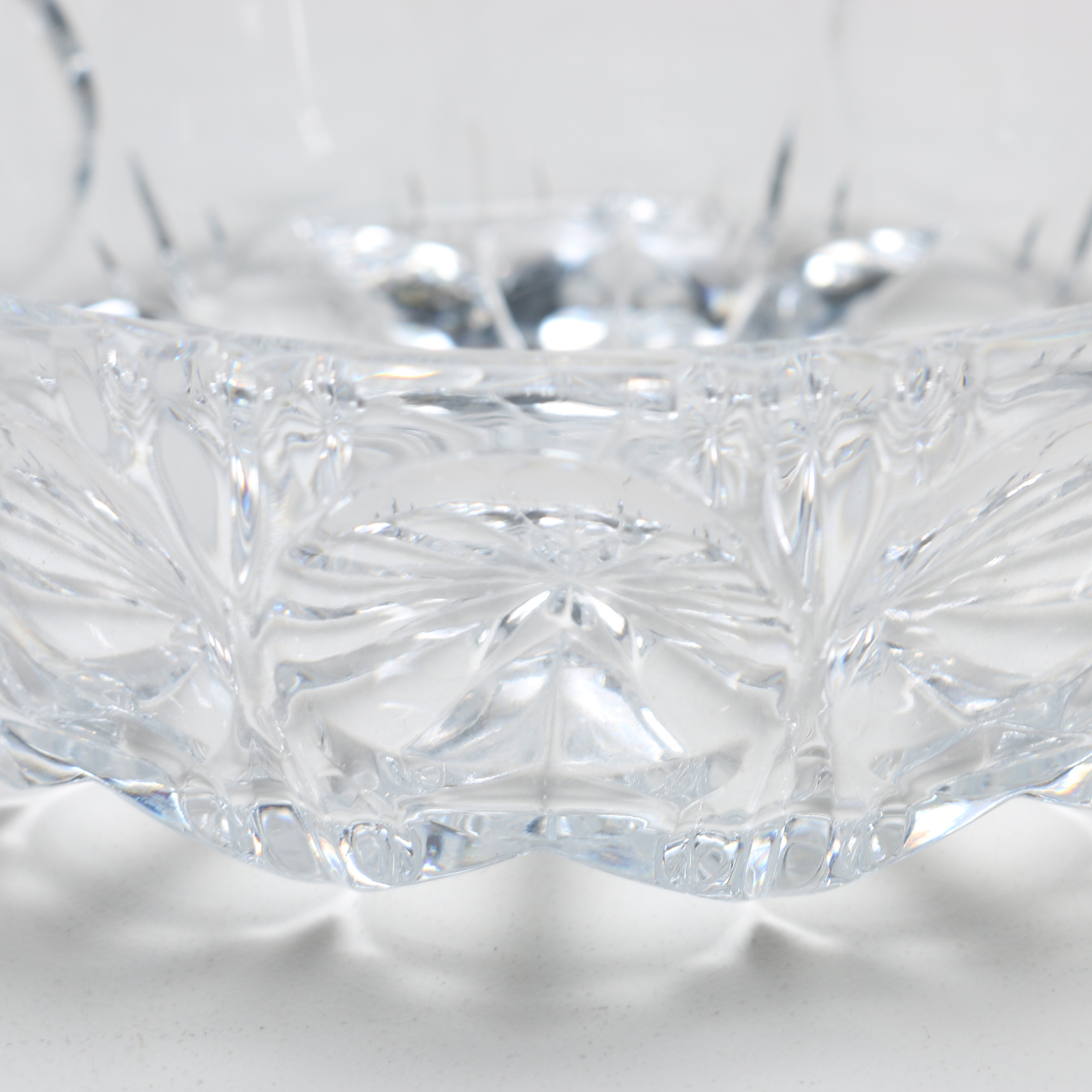 Cut Crystal Vase and Bowl