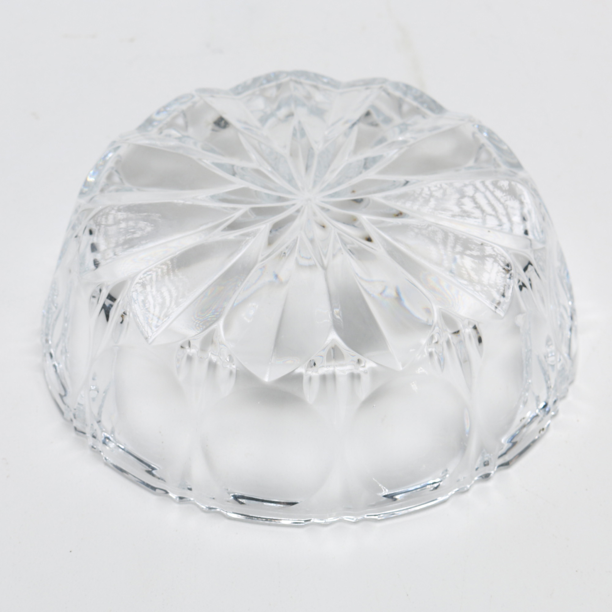 Cut Crystal Vase and Bowl