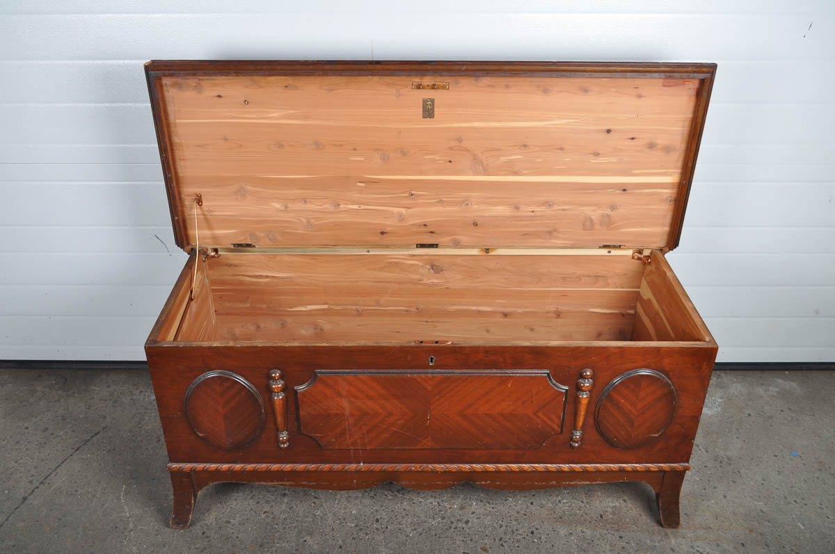 Antique Cavalier Cedar Chest