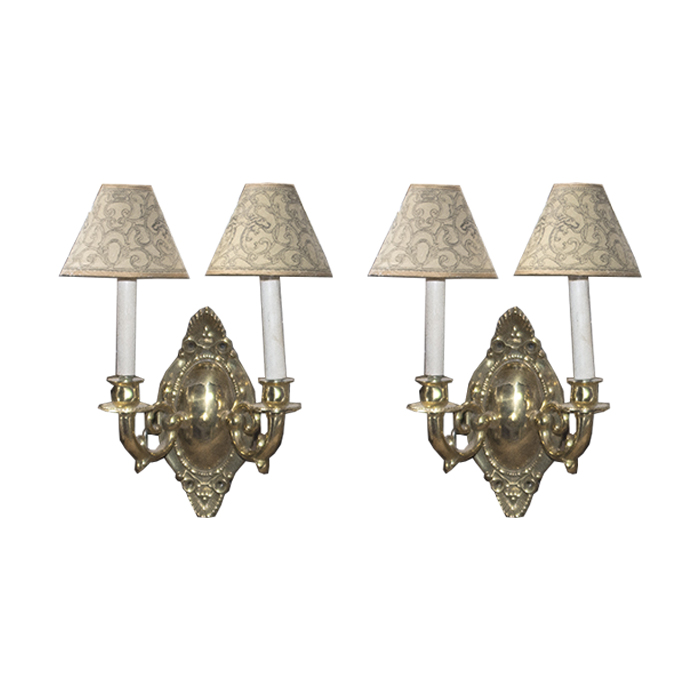 VIntage Brass Electric Wall Sconces