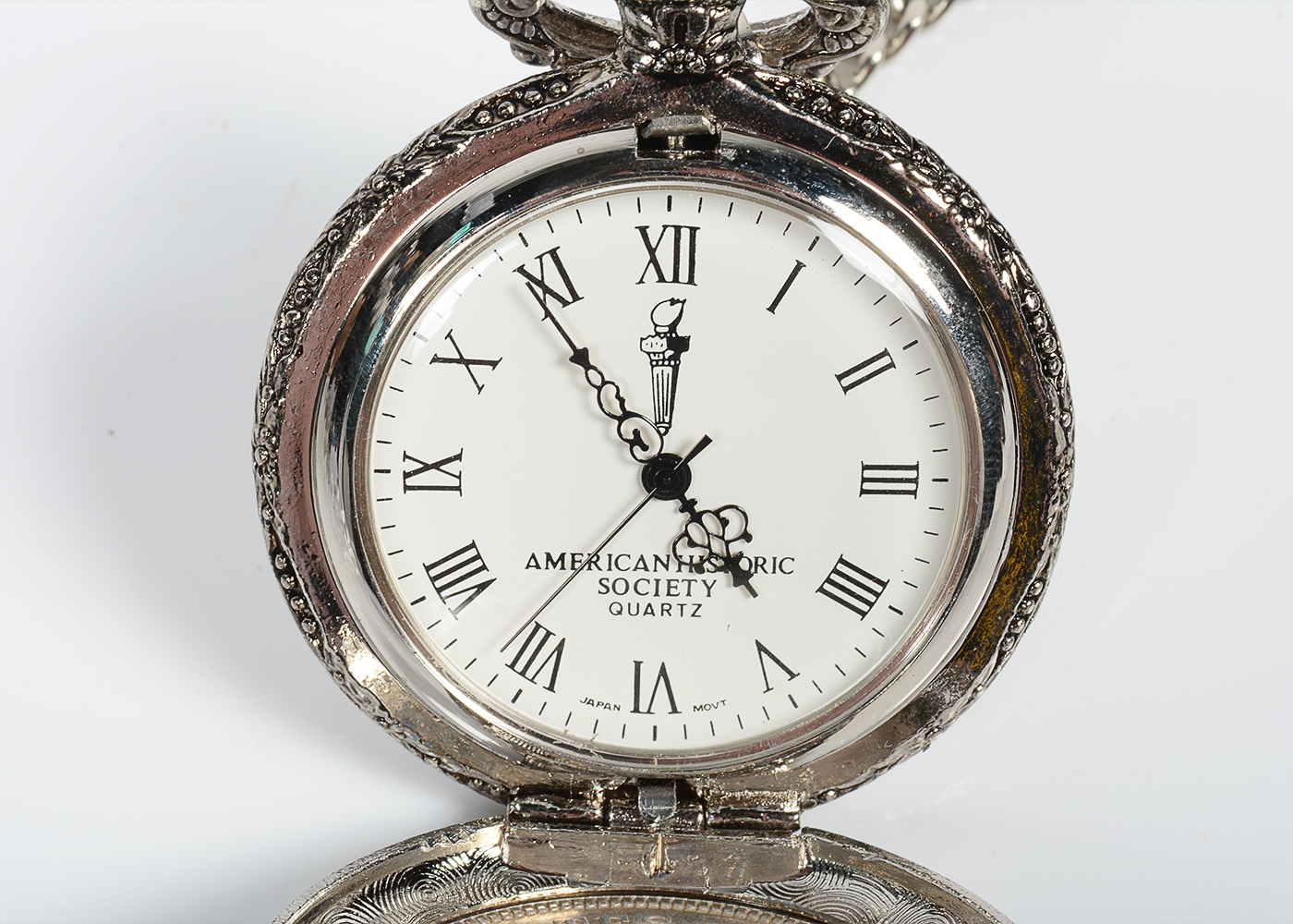 American Historic Society 1921 Morgan Silver Dollar Pocket Watch