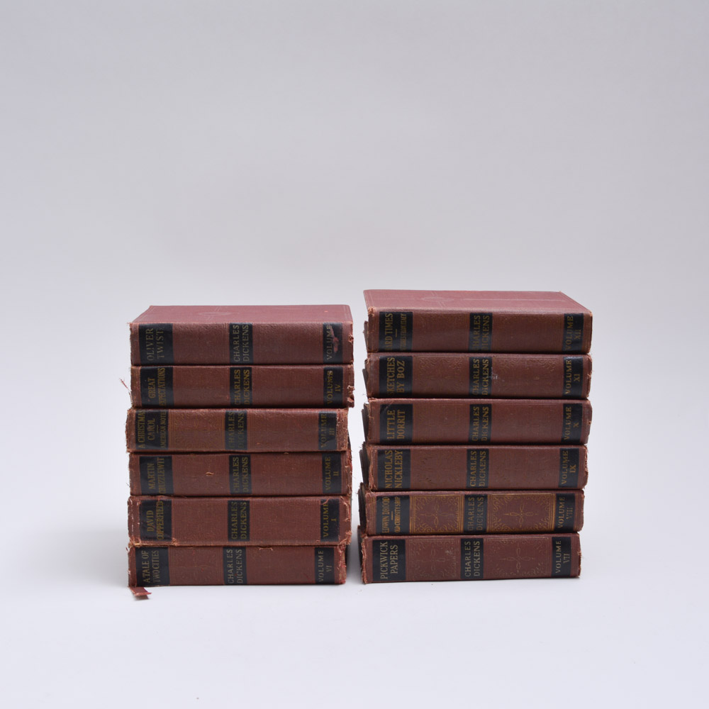 1868 "The Works of Charles Dickens" Twelve Volume Set