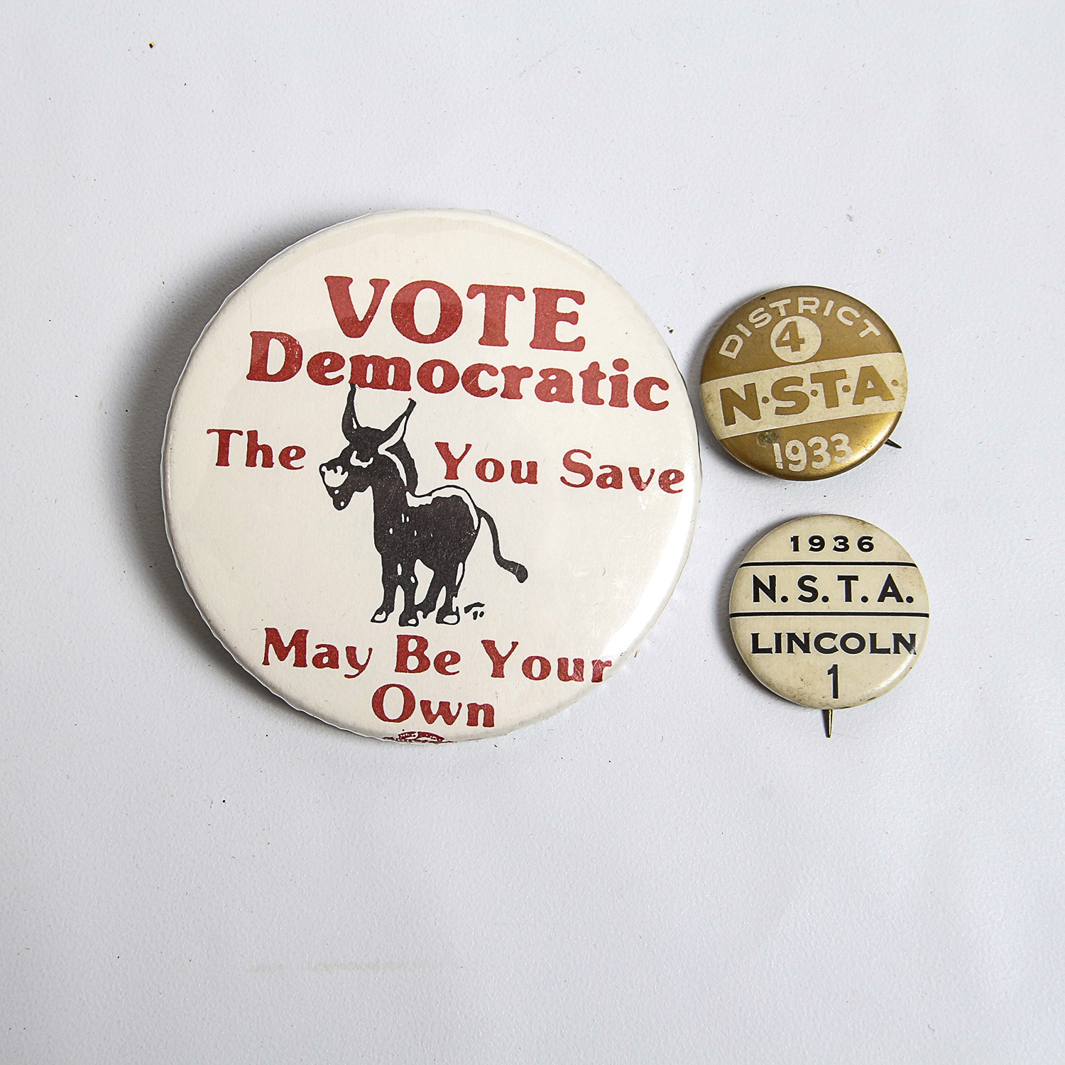 Collection of Humorous and Political Buttons