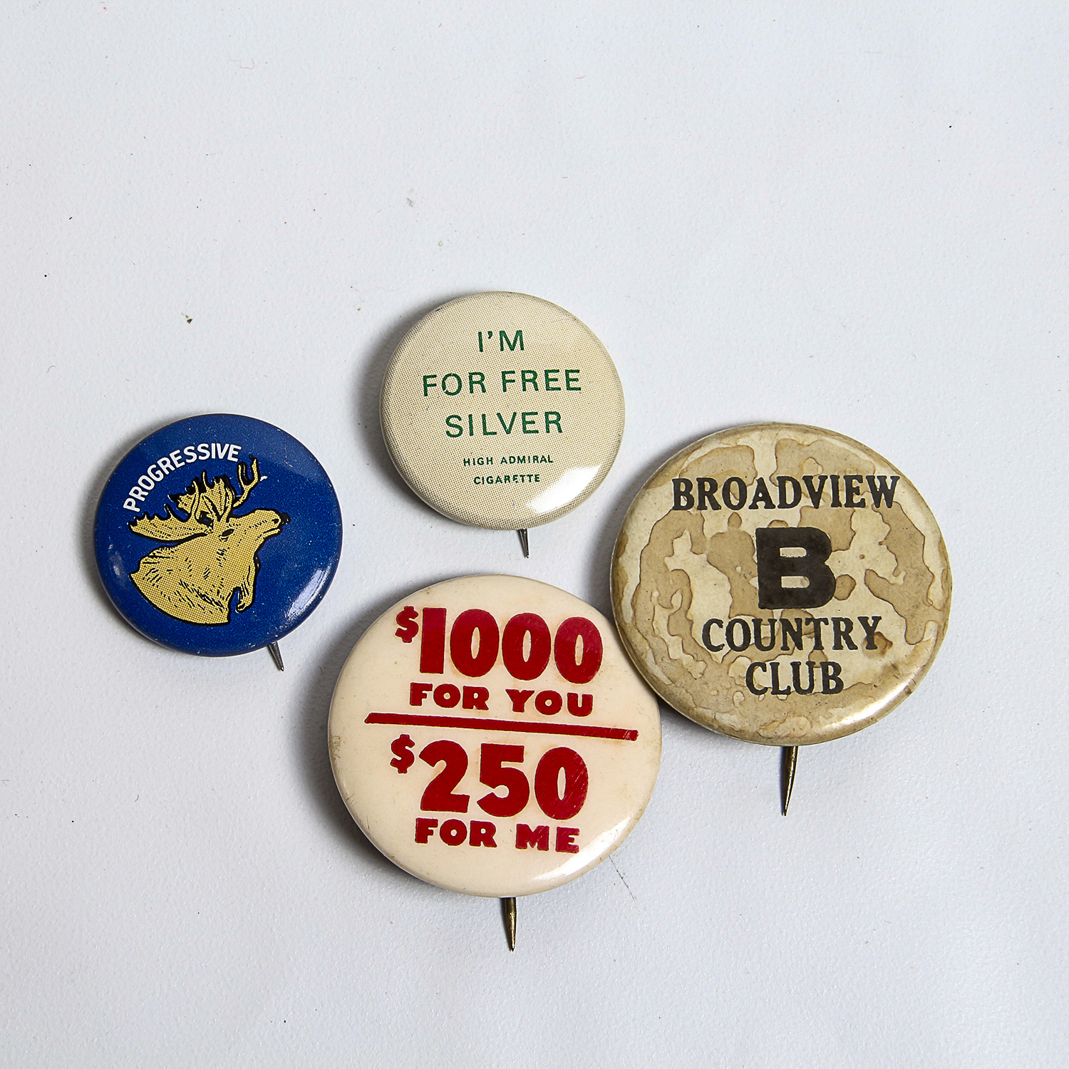 Collection of Humorous and Political Buttons