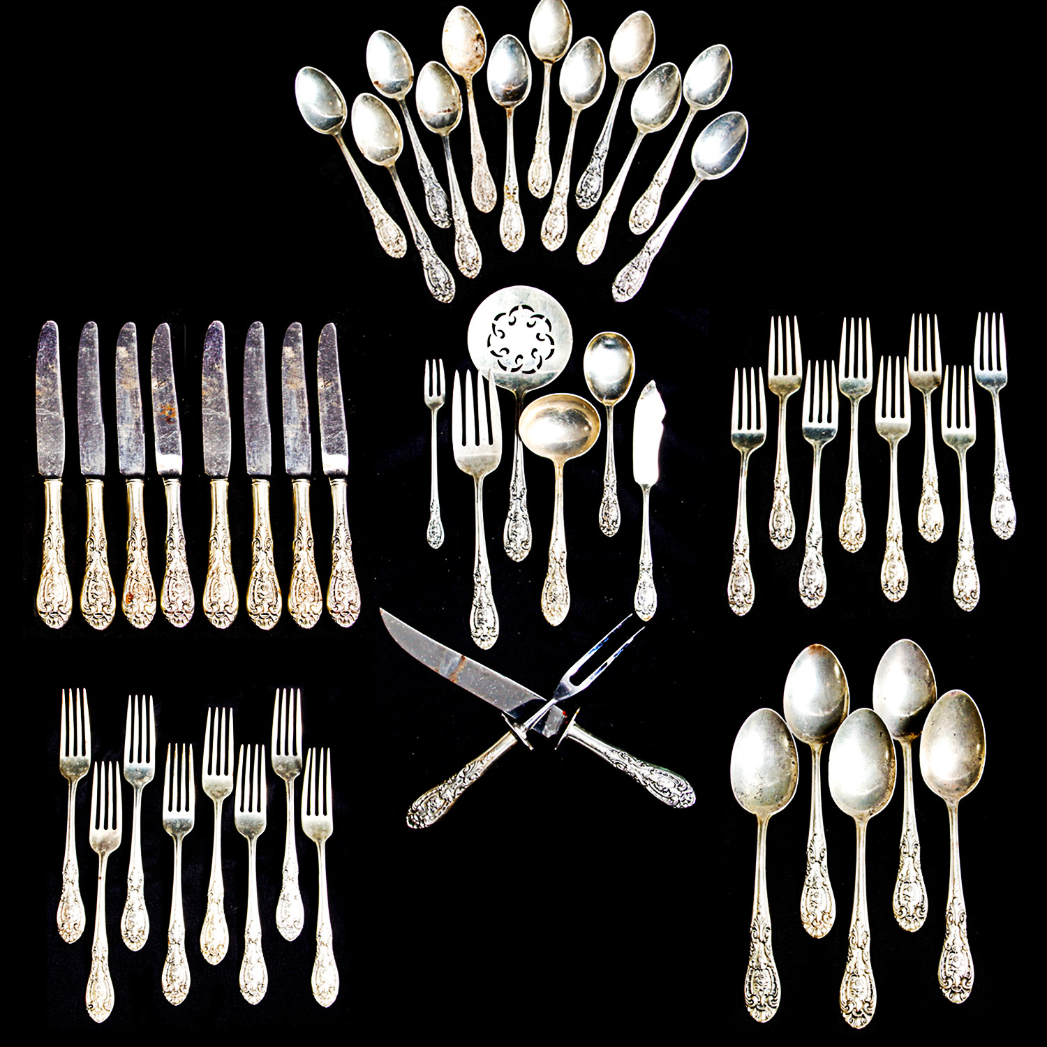 Easterling Company Sterling Silver Flatware in "Southern Grandeur"