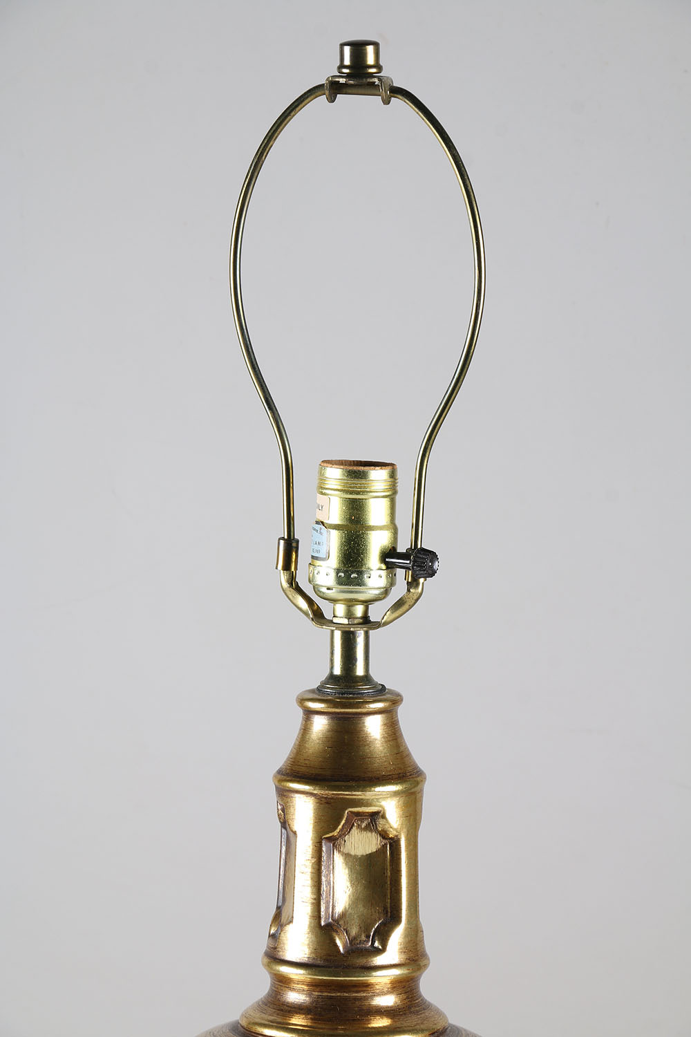 Vintage Brass-Toned Table Lamp