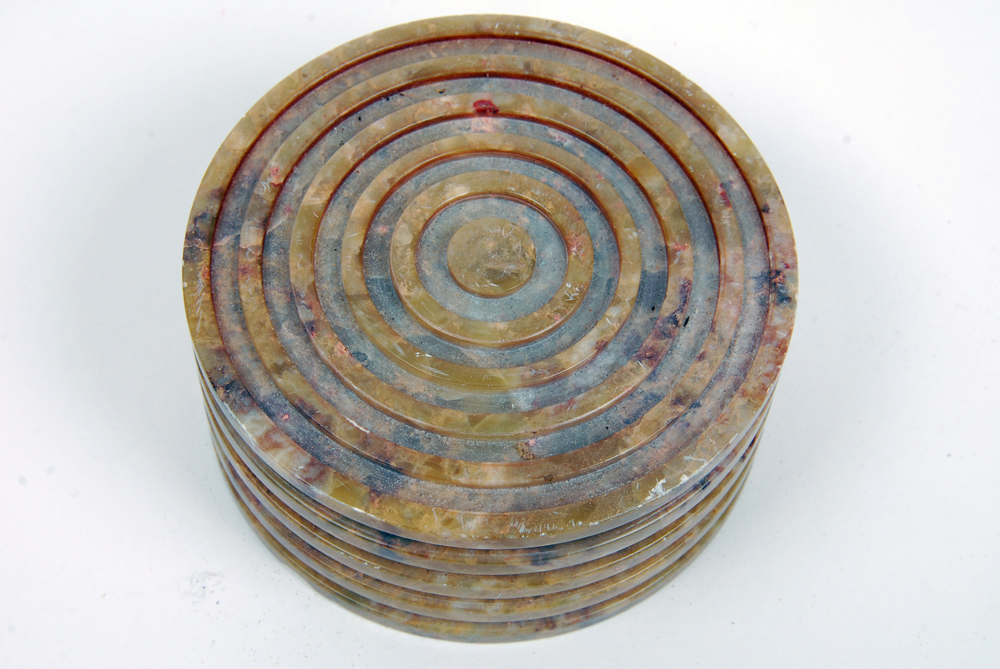 Pair of Indian Soapstone Trinket Boxes