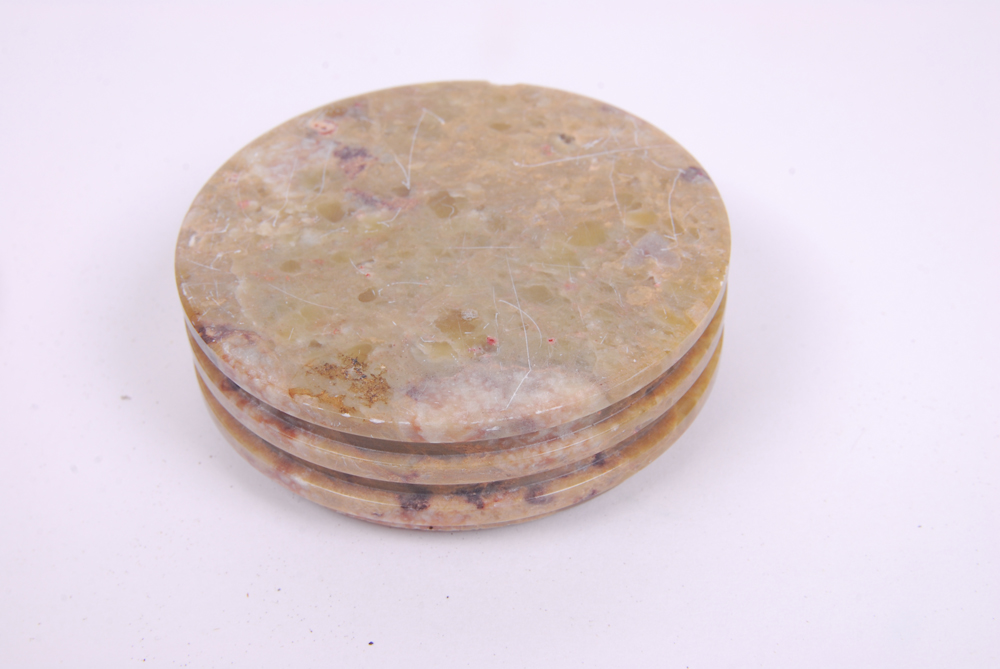 Pair of Indian Soapstone Trinket Boxes