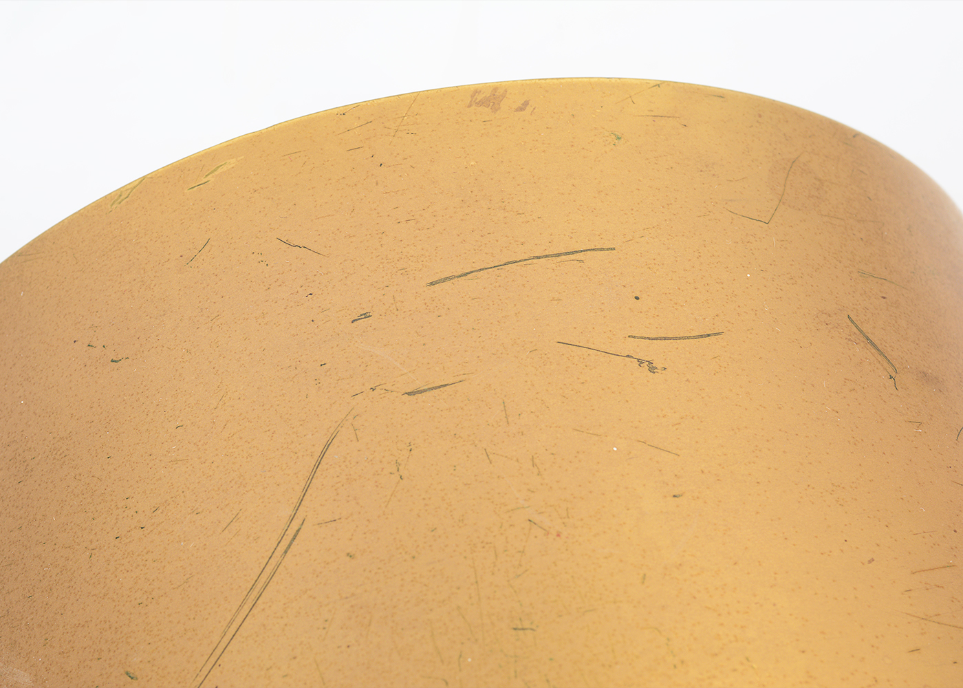 Cast Metal Gold Tone Mantel Clock