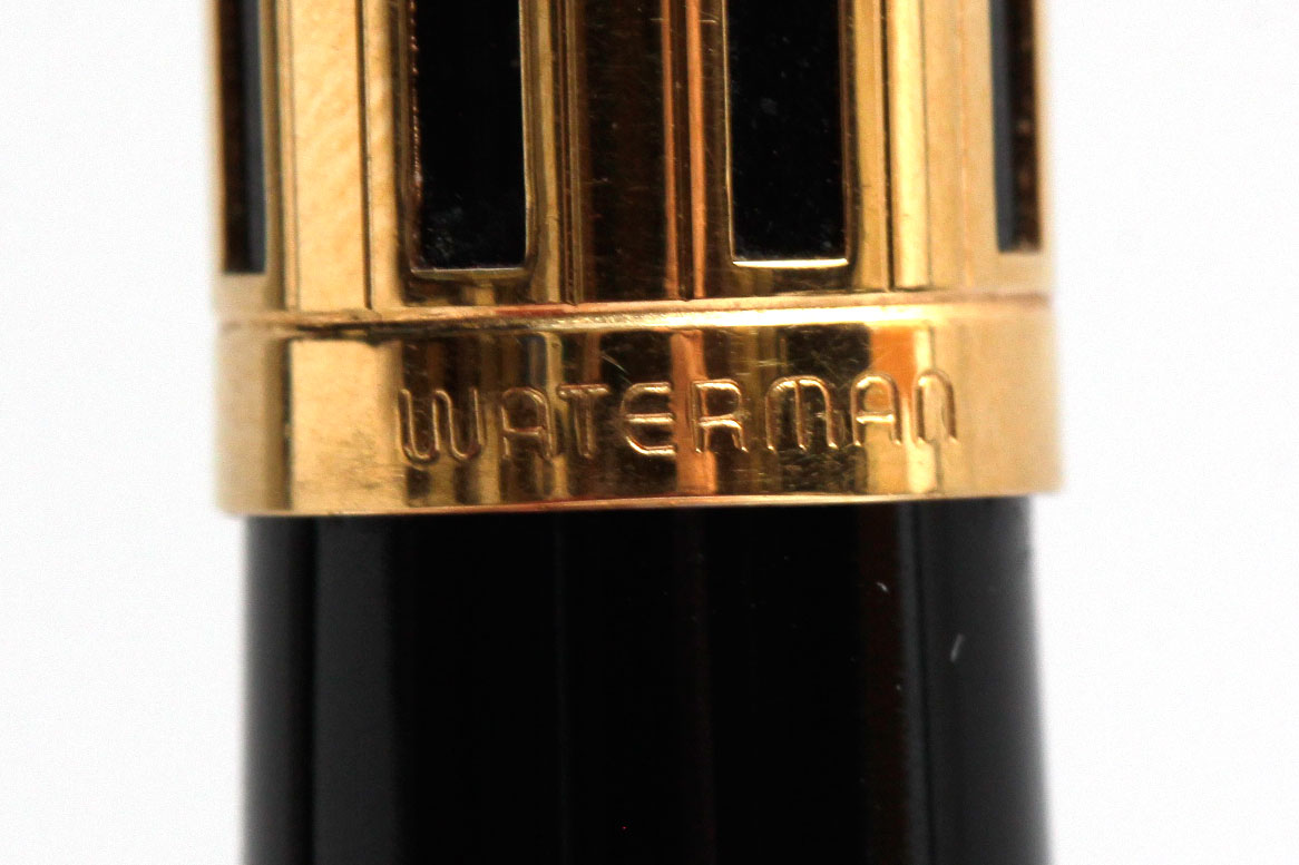 Waterman Black and Gold Fountain Pen Made in France