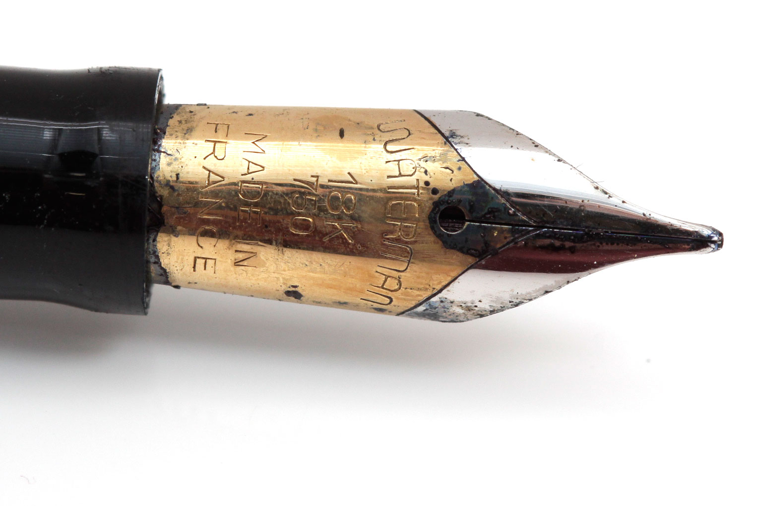 Waterman Black and Gold Fountain Pen Made in France