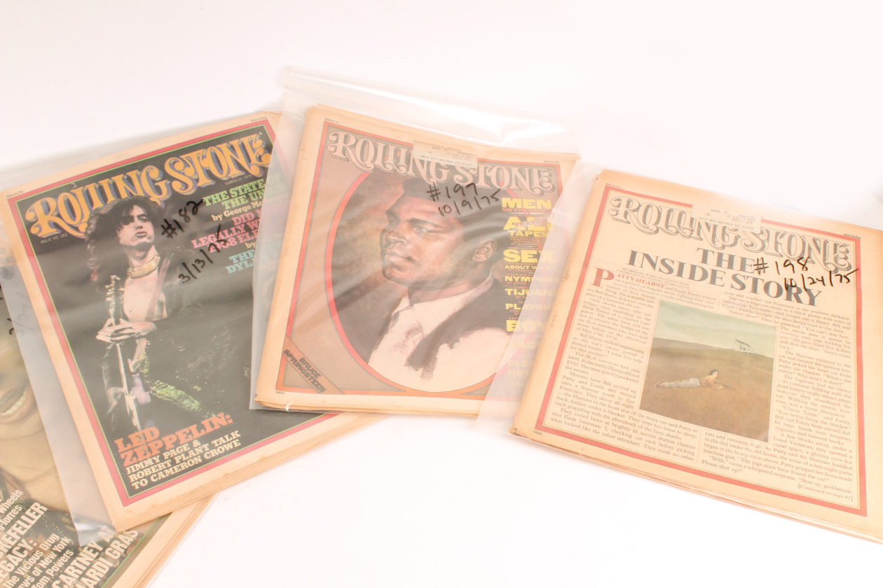 A Complete Collection of 1975 Issues of "Rolling Stone" Magazine