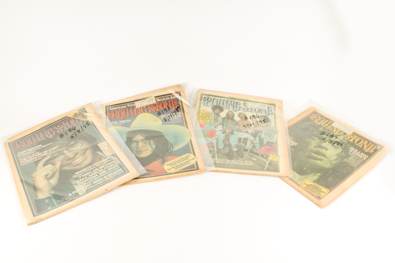 A Complete Collection of 1975 Issues of "Rolling Stone" Magazine