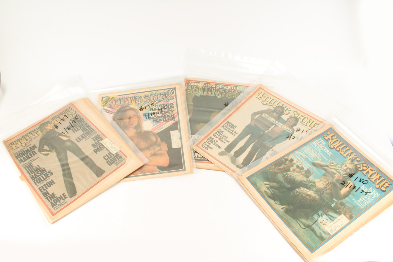 A Complete Collection of 1975 Issues of "Rolling Stone" Magazine