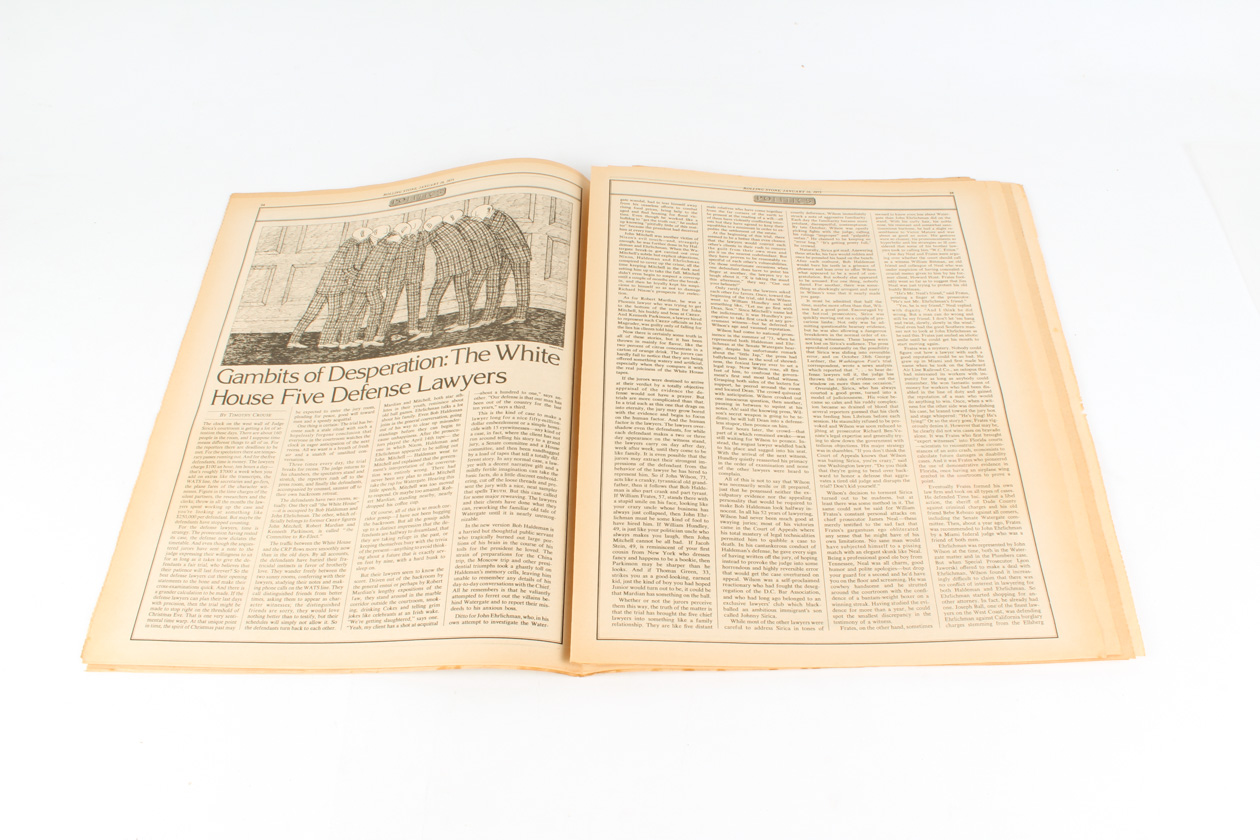 A Complete Collection of 1975 Issues of "Rolling Stone" Magazine