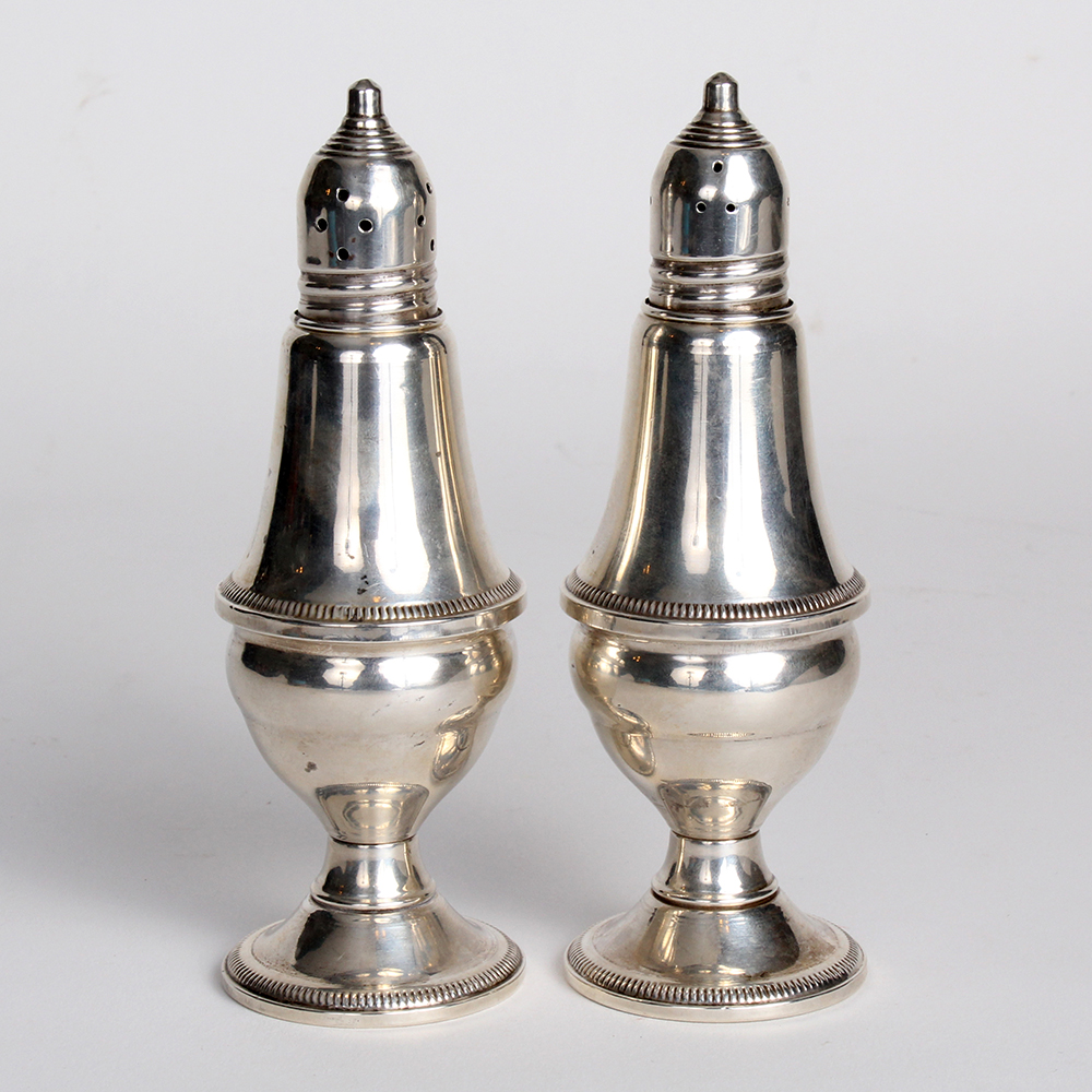 "Mayflower" Weighted Sterling Silver Salt and Pepper Shakers