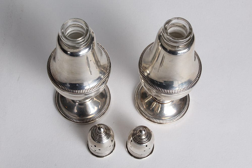 "Mayflower" Weighted Sterling Silver Salt and Pepper Shakers