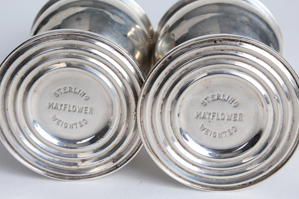 "Mayflower" Weighted Sterling Silver Salt and Pepper Shakers