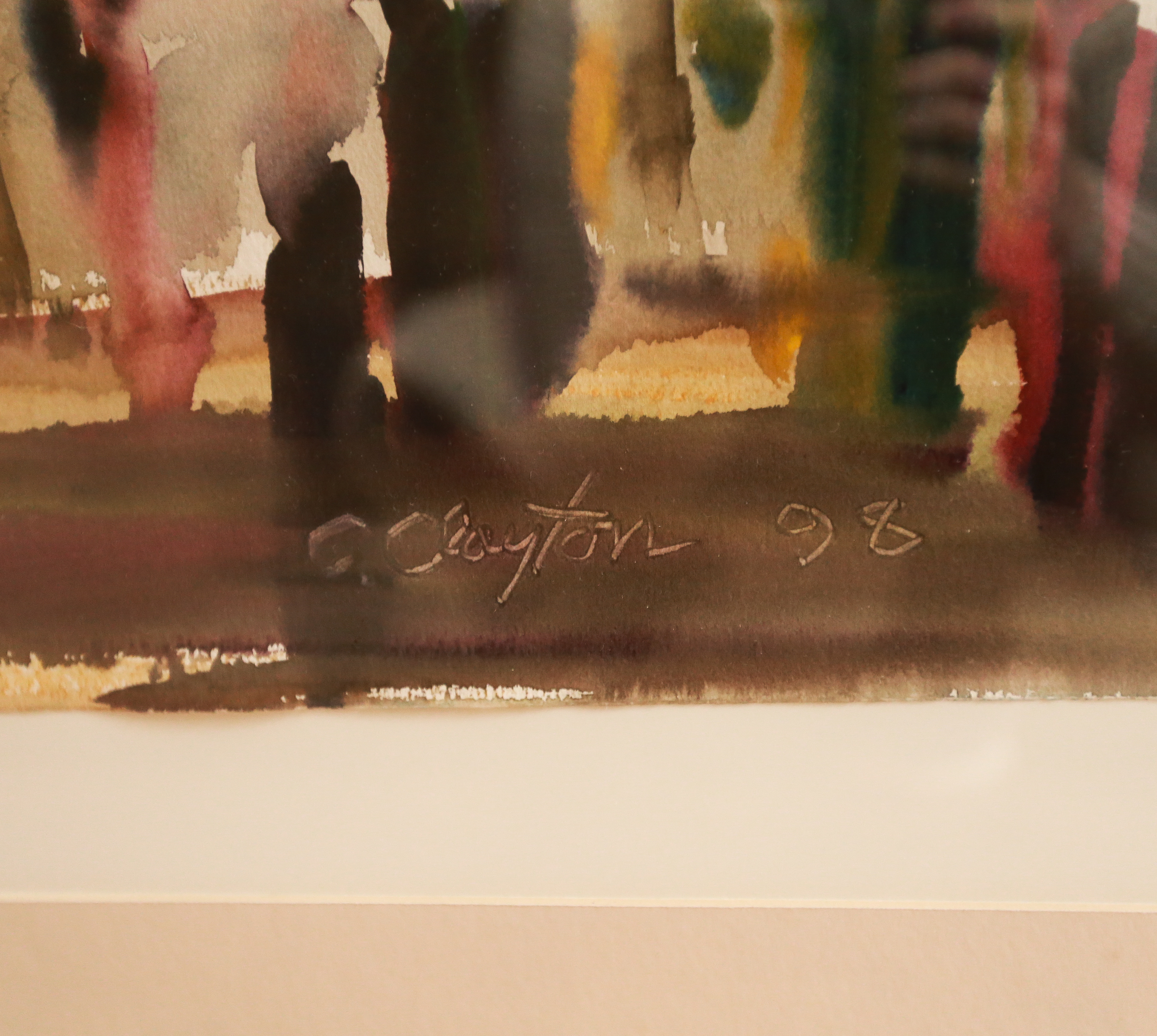 Creason Clayton Original Watercolor "Party on Germain"