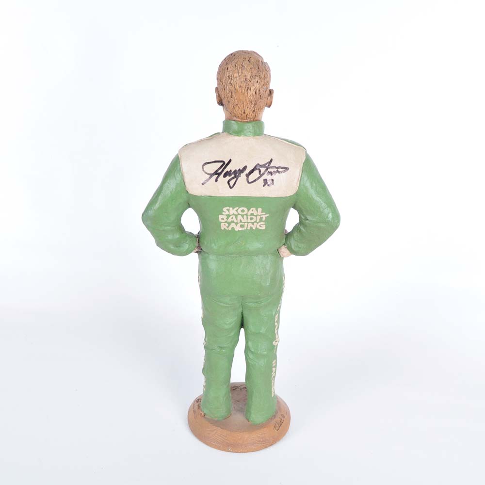 Harry Gant Signed Racing Series Statue by Tom Clark