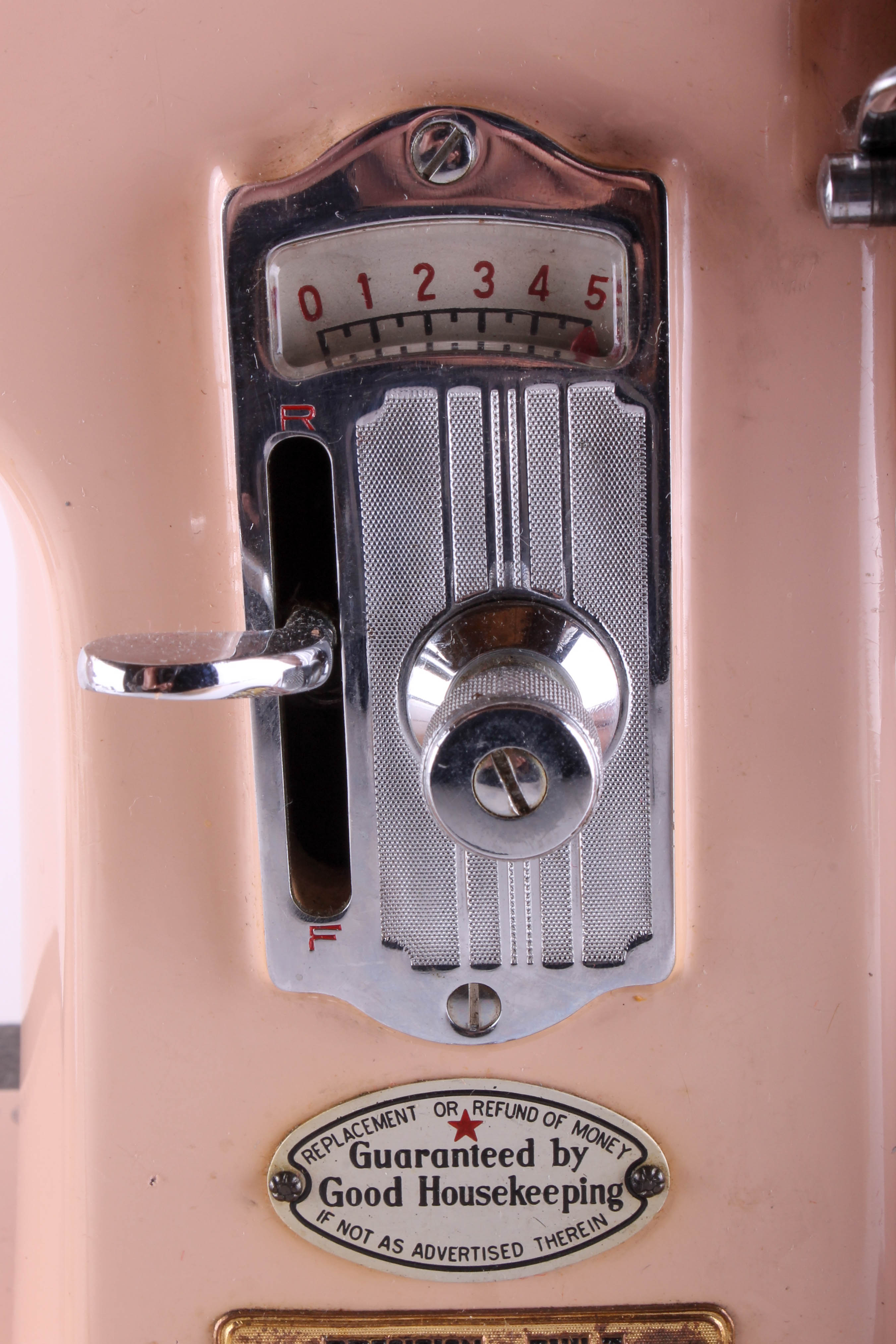 1950s Rose Toned Atlas Deluxe Electric Sewing Machine