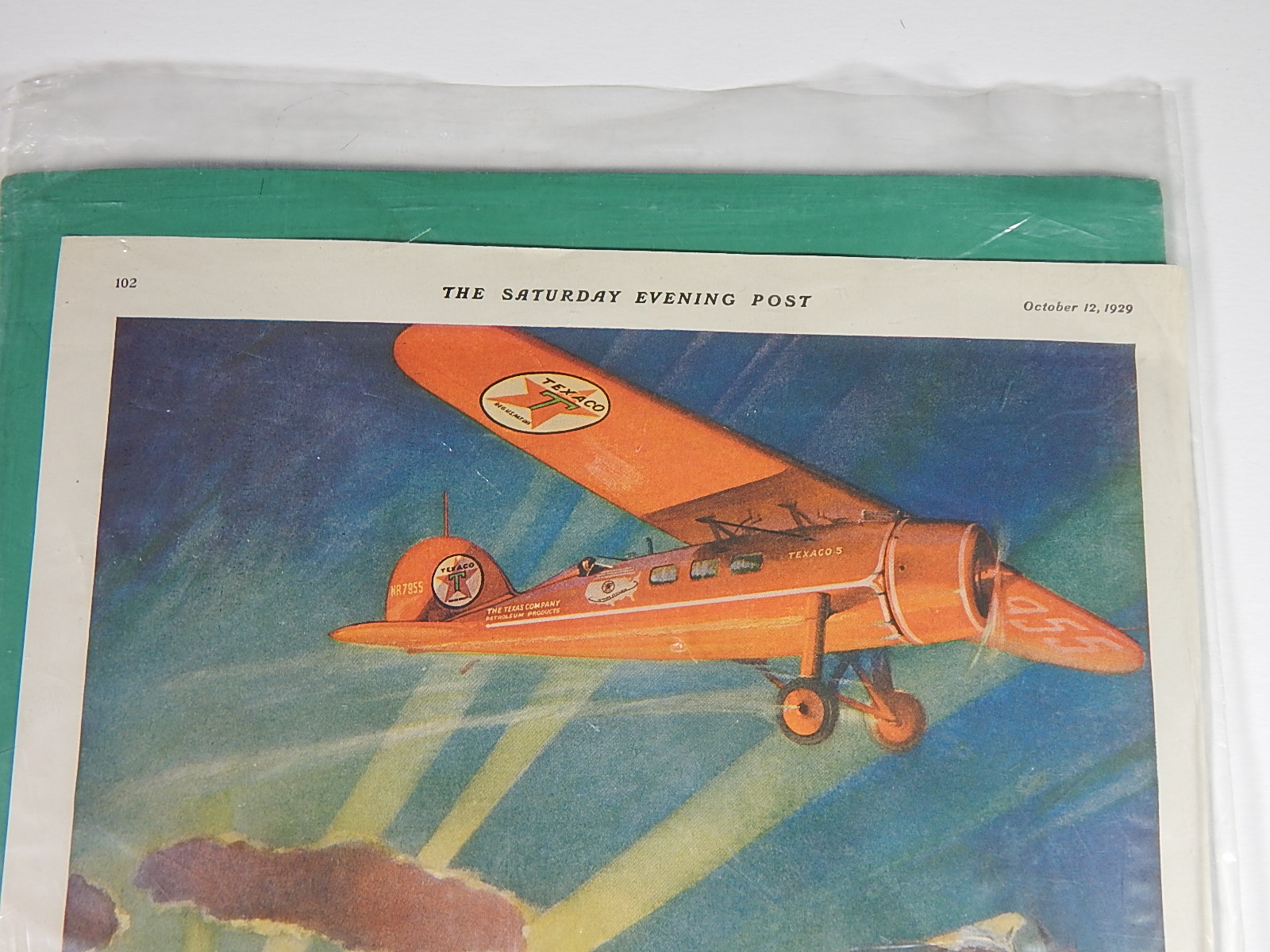 Three Un-Framed Vintage Aviation Themed Advertisements