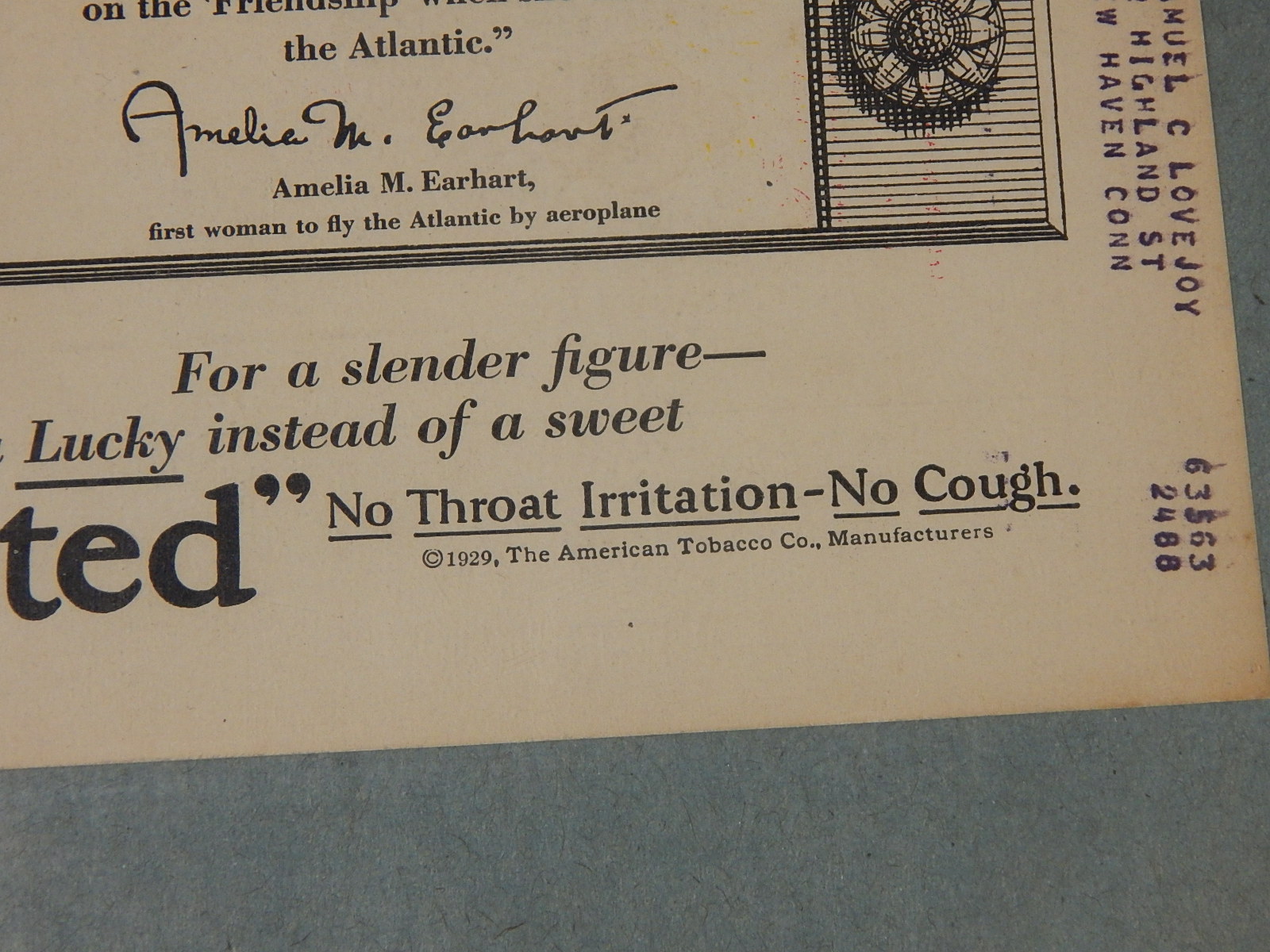 Three Un-Framed Vintage Aviation Themed Advertisements