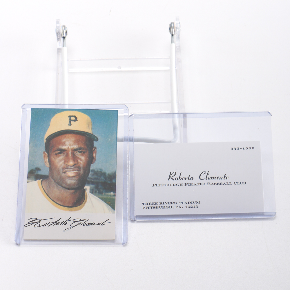 Roberto Clemente Fan Club And Business Card