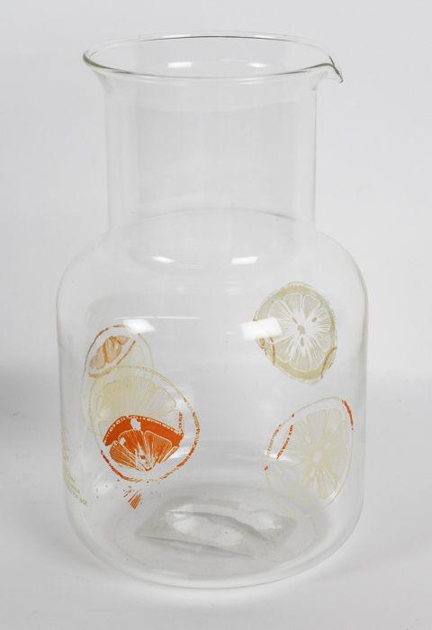 Vintage Purple Glasses and Pyrex Pitcher