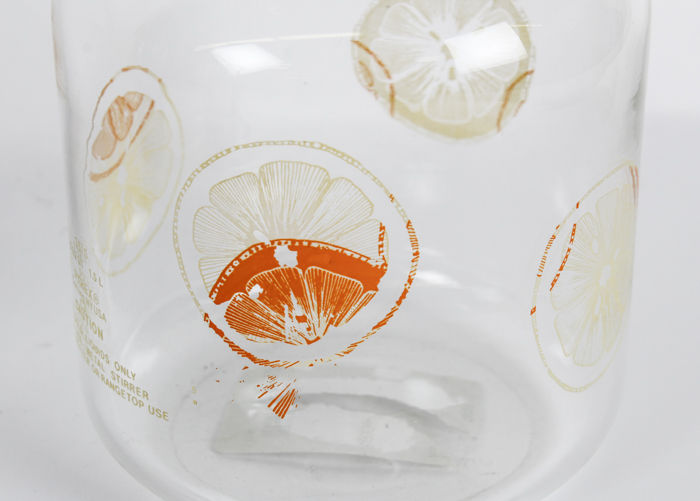 Vintage Purple Glasses and Pyrex Pitcher