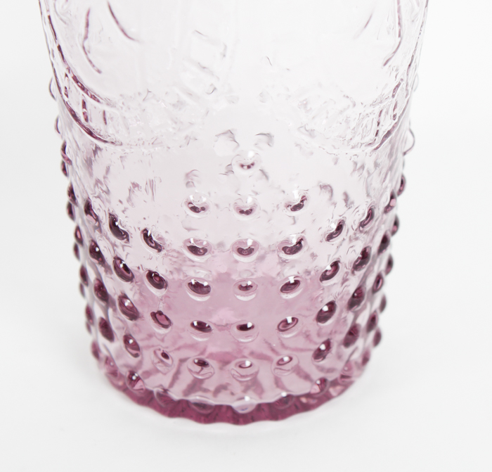 Vintage Purple Glasses and Pyrex Pitcher