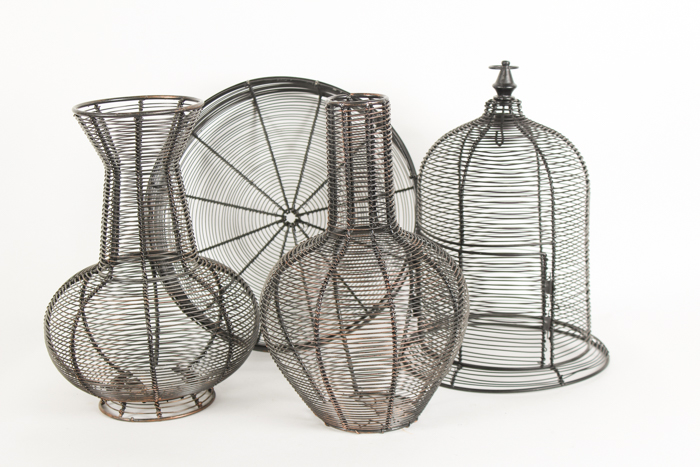Modern Wire Mesh Baskets and Decorative Containers