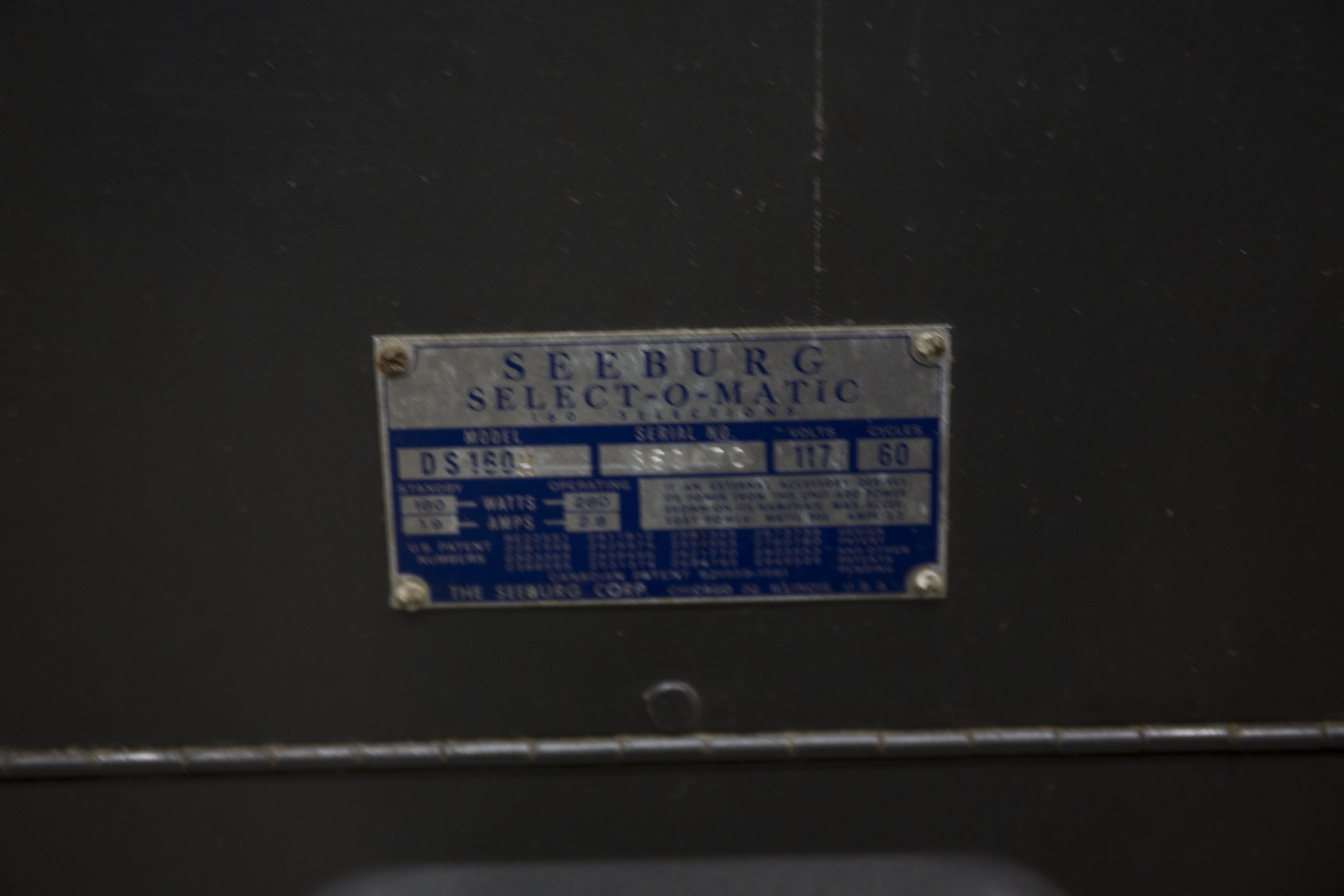 Vintage Seeburg "Artist Of The Week" Jukebox