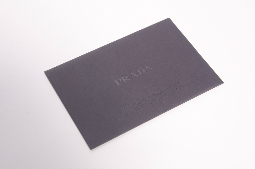 Prada Saffiano Leather Bifold Card Case Wallet