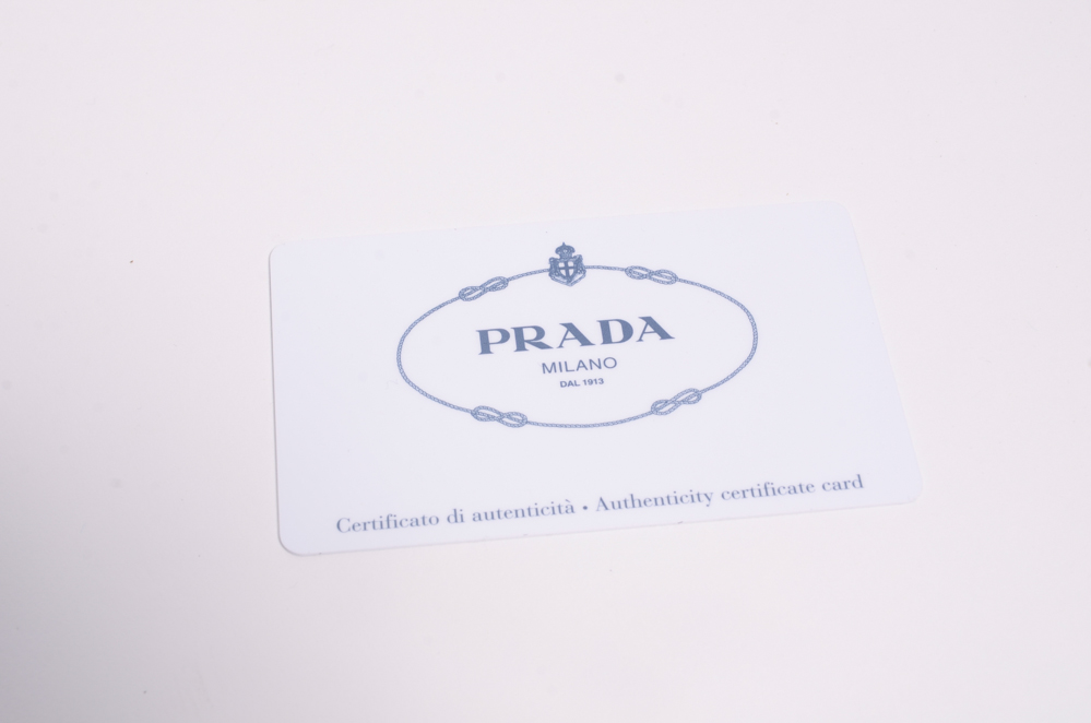 Prada Saffiano Leather Bifold Card Case Wallet